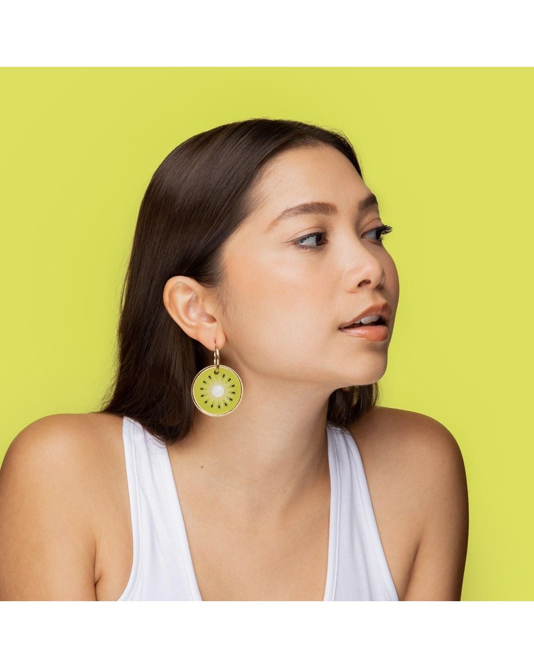 By Chavelli Green Kiwi Earrings