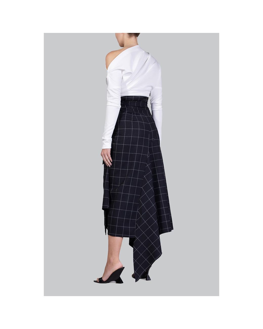 Meem Label Blue Klum Wrap Skirt