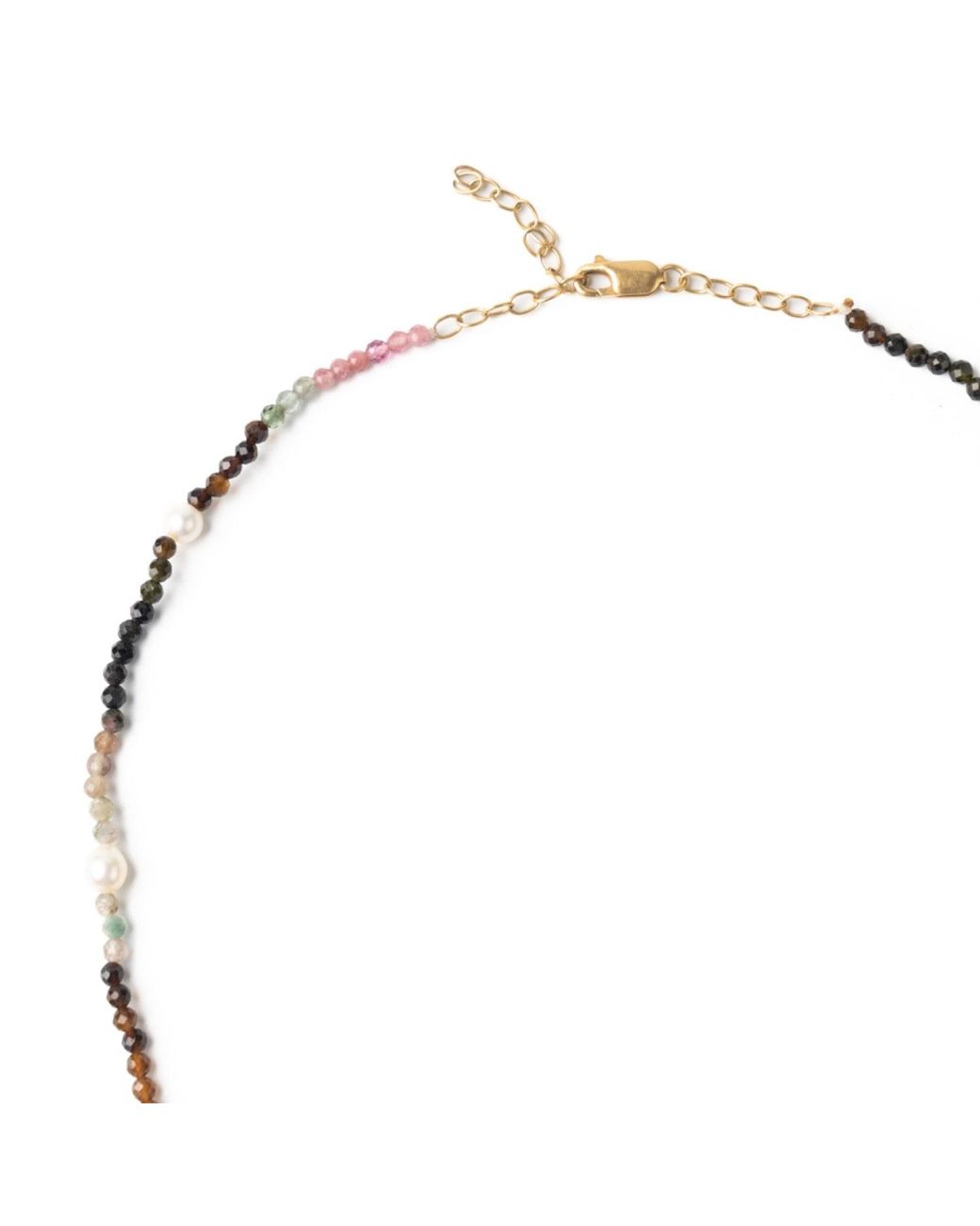 The Link Between White Multi Renaissance Mosaic Vermeil Choker Necklace