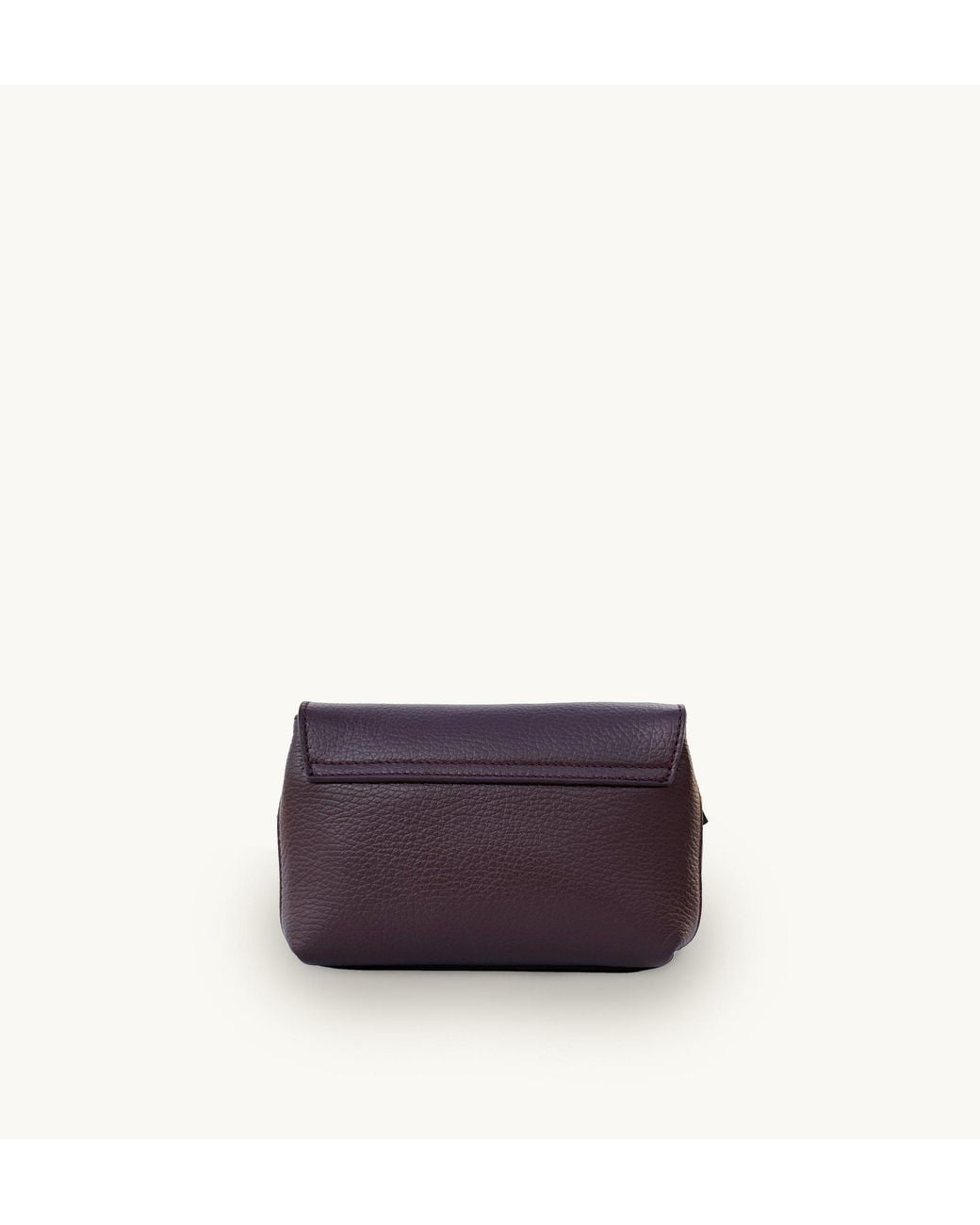 Apatchy London Purple The Maisie Mini Burgundy Leather Bag