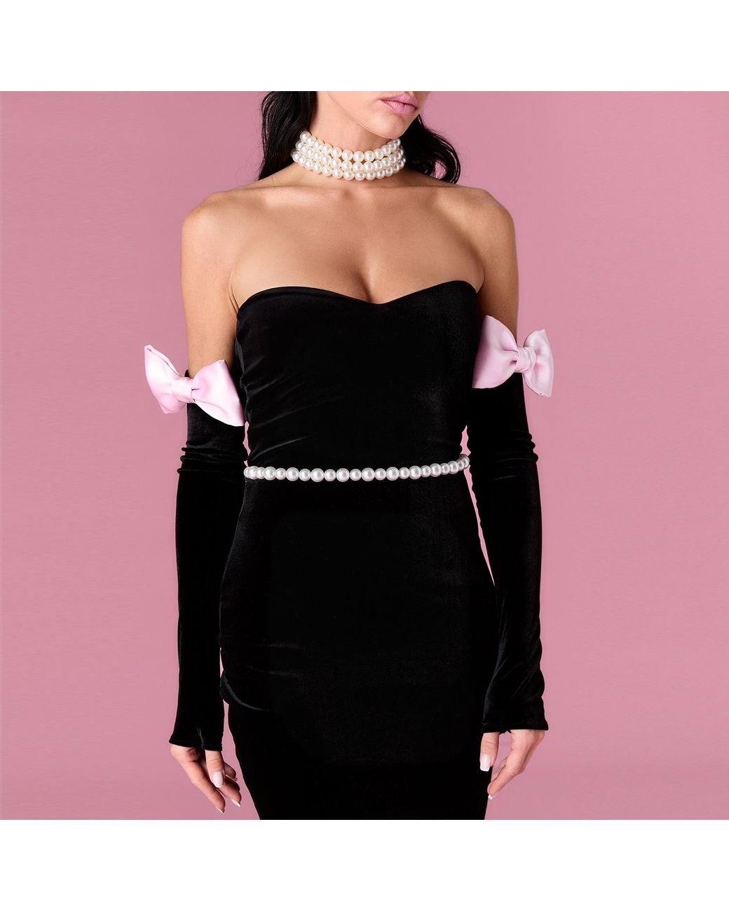 Nur Karaata Black Royal Reverie Dress