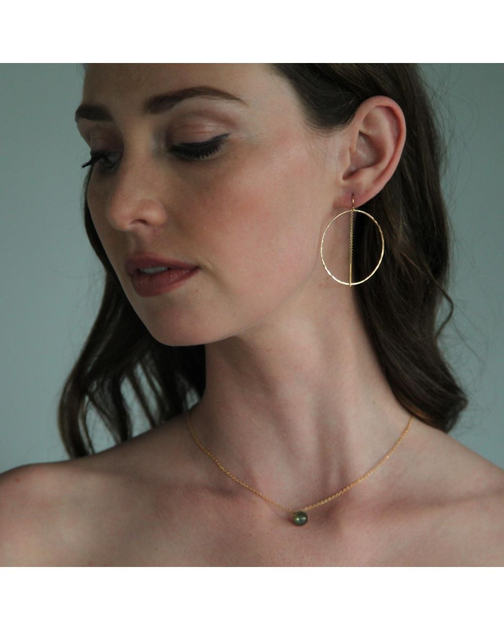 Heather Hawkins Jewelry Metallic Extra Large Filigree Hoop Threaders