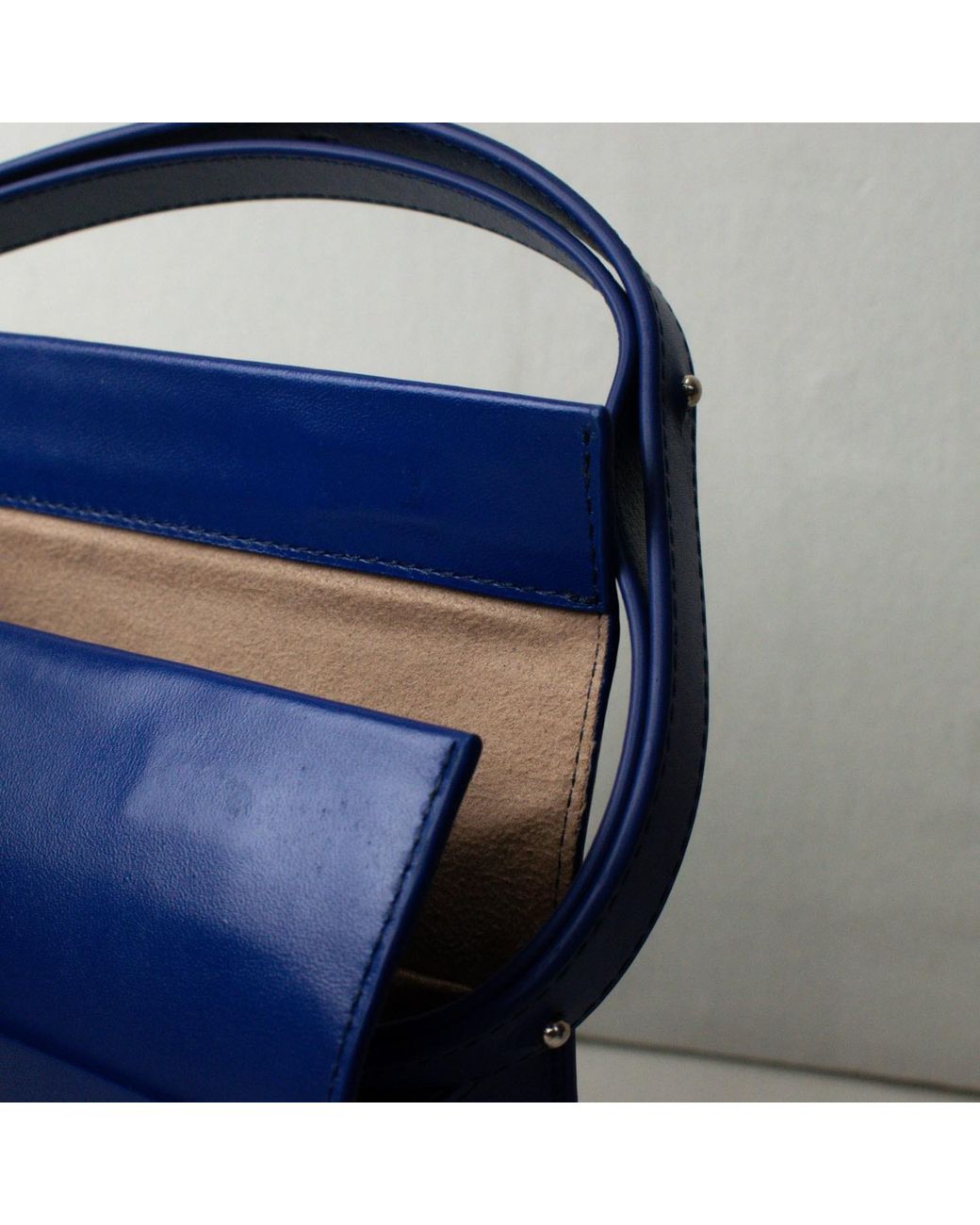 godi. Blue The Christy Handmade Adjustable Mini Shoulder Bag
