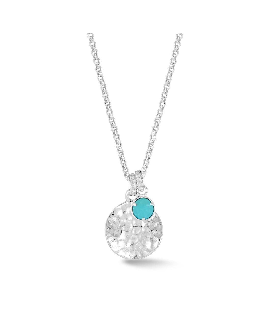 Dower & Hall Metallic Hammered Disc & Pendant