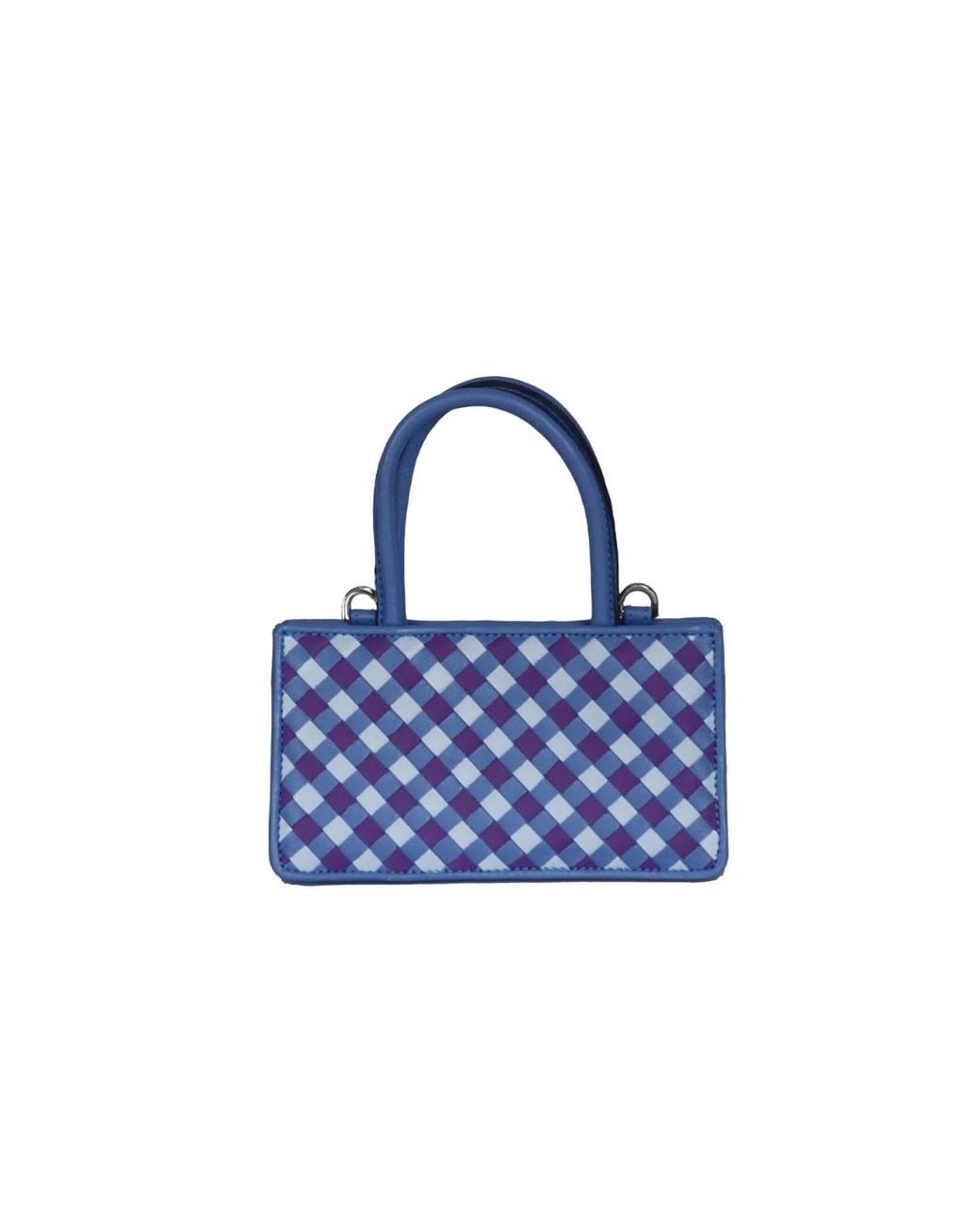 F3Rog by Rana Blue Lilac Woven Leather Crossbody Piraye Bag