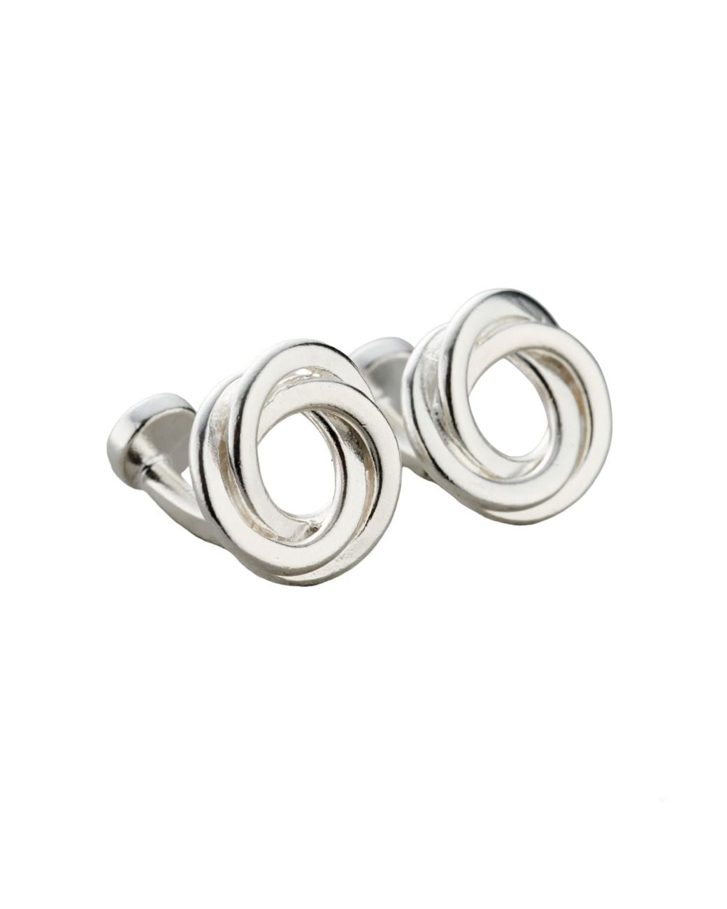Posh Totty Designs Metallic Sterling Russian Ring Cufflinks for men