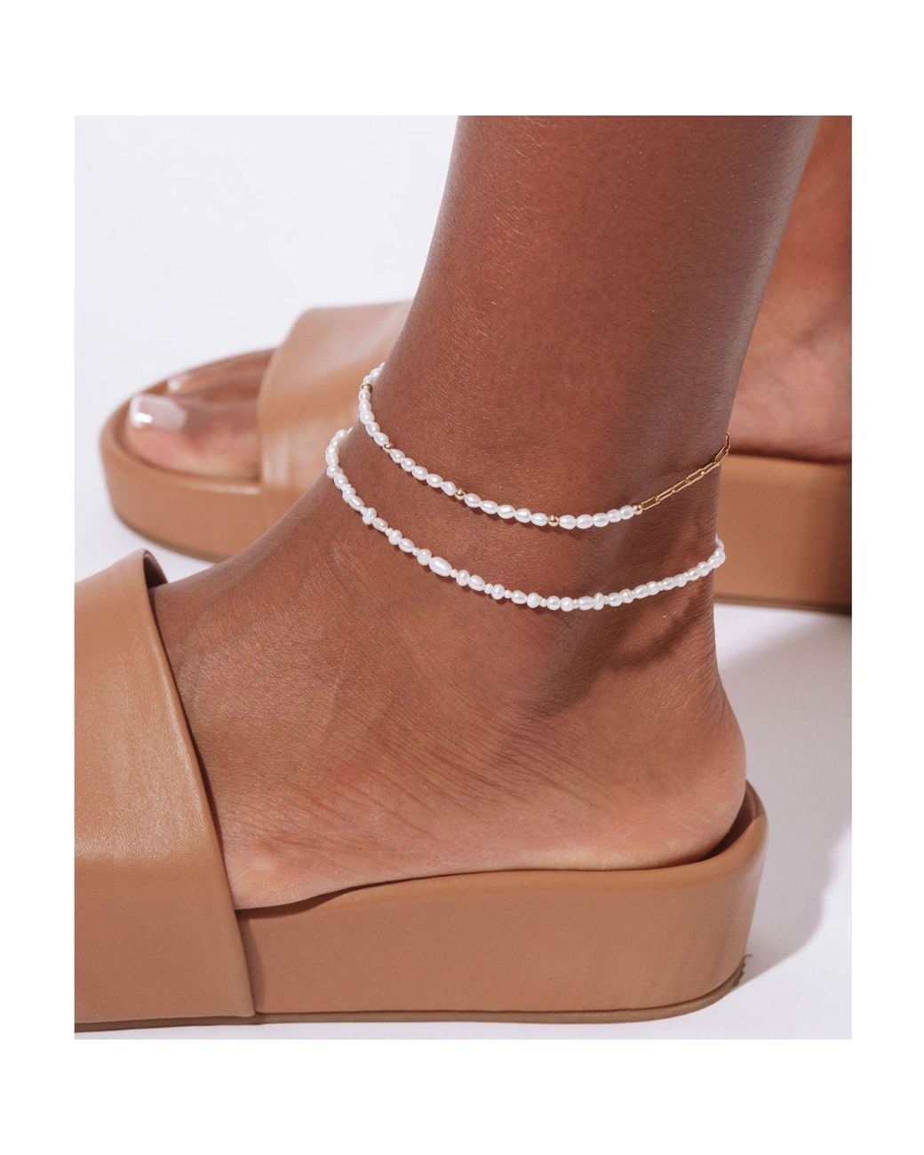 SET & STONES Metallic Bowie Anklet