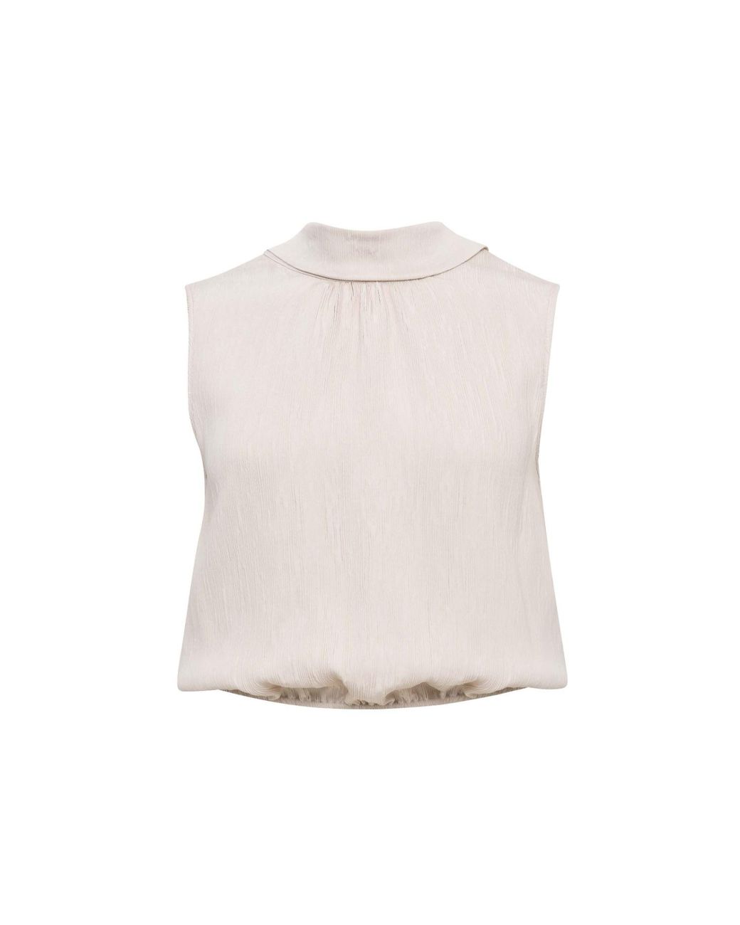 Sélone White Selis Scarf-Tie Top Stone