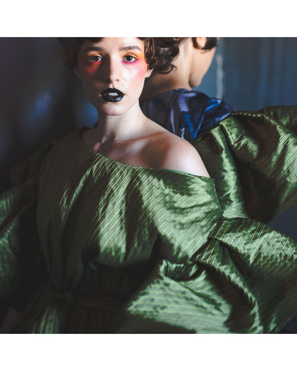 Miro Misljen Green Verdant Reverie Sculptural Dress