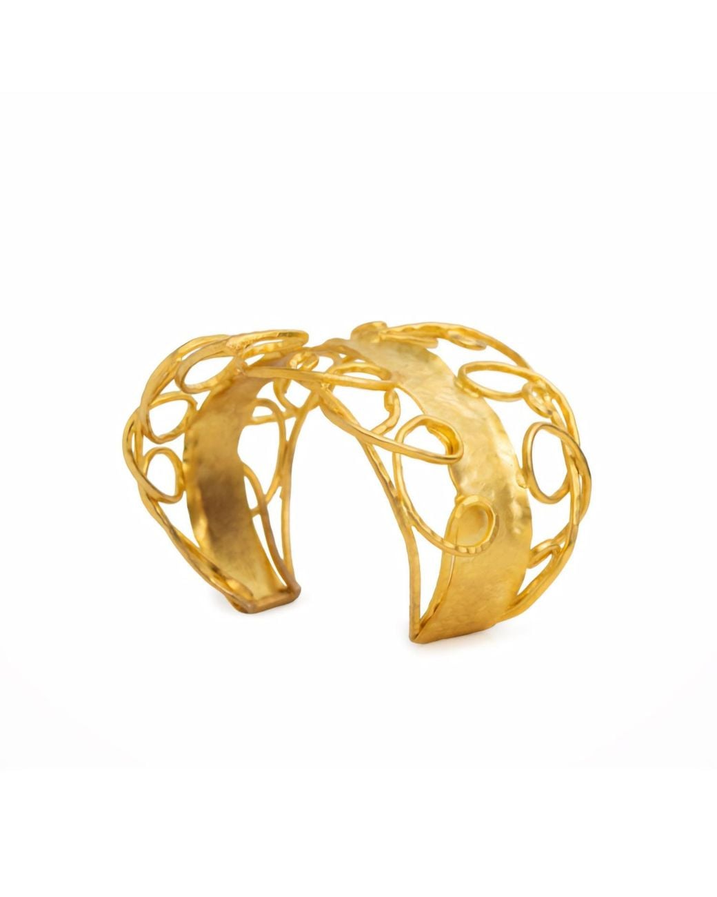 Meraki by Rashmi Bajaj Metallic Plated Wire Cuff Bracelet