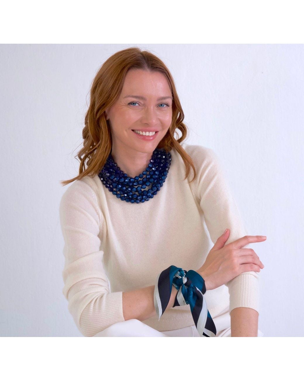 Fairchild Baldwin Blue Gradated Bella Winter Necklace