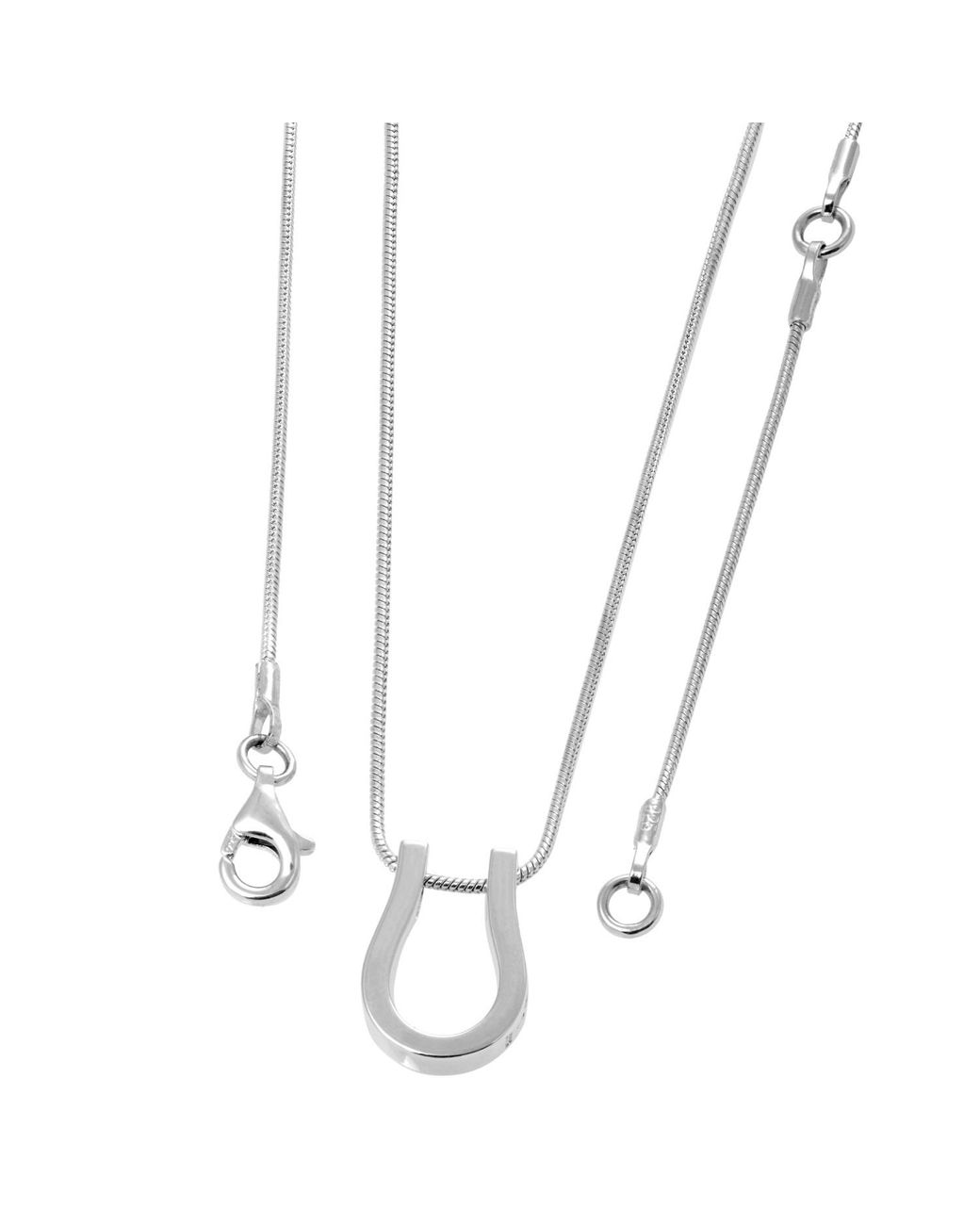 Lucy Quartermaine Metallic Solid Sterling Horse Shoe Petal Pendant