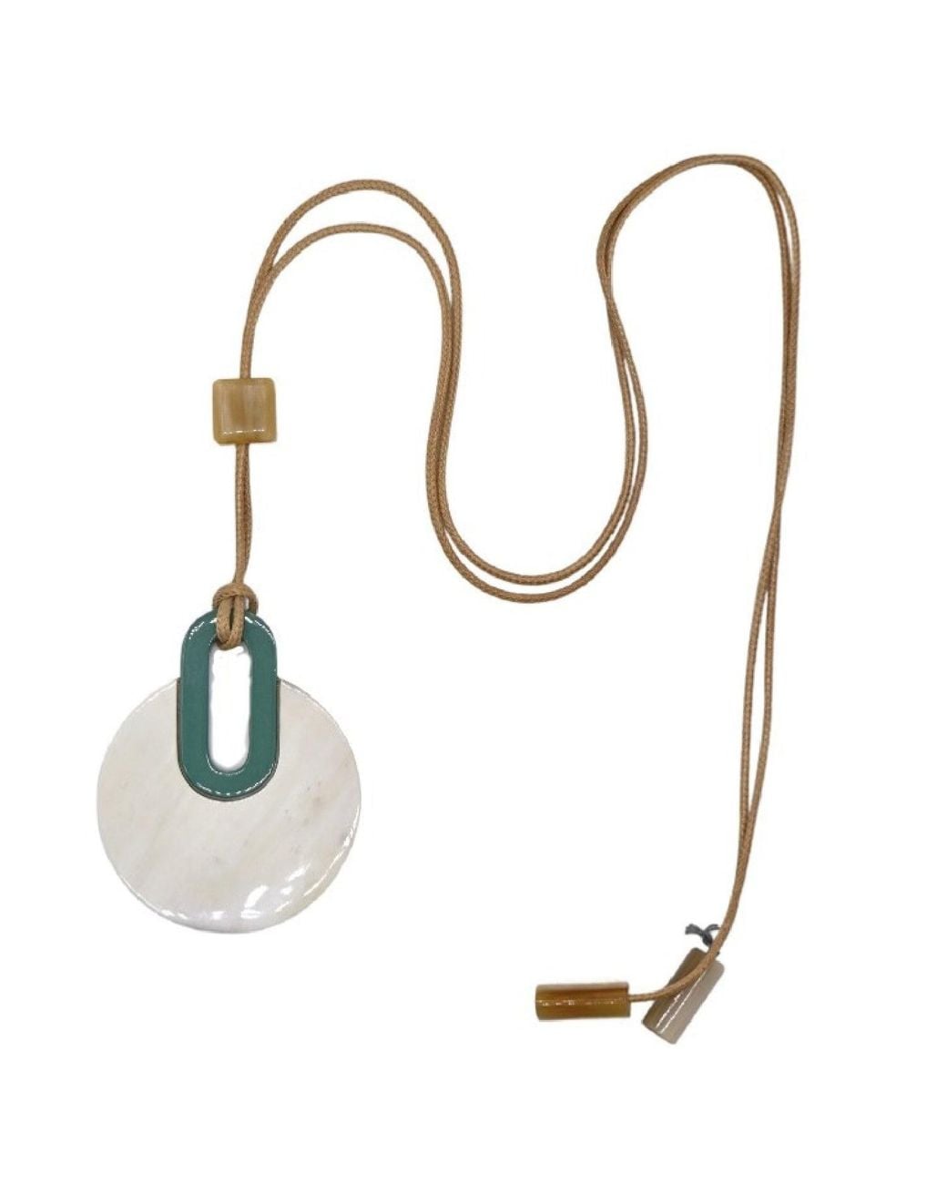 Fairchild Baldwin Metallic Lacquer Horn Necklace