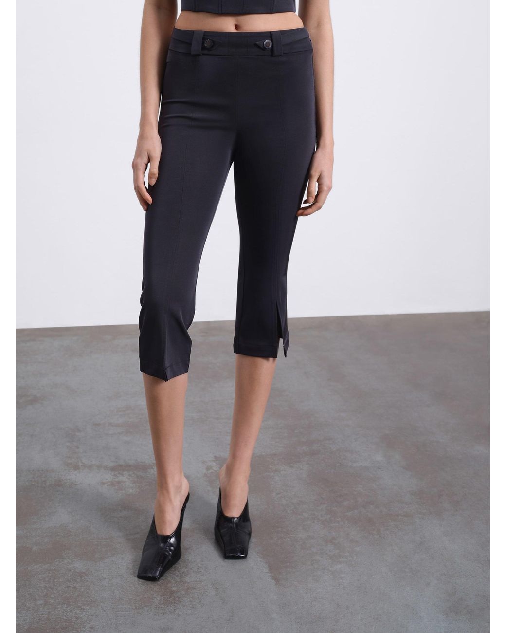 Sélone Black Juni Capri Trousers
