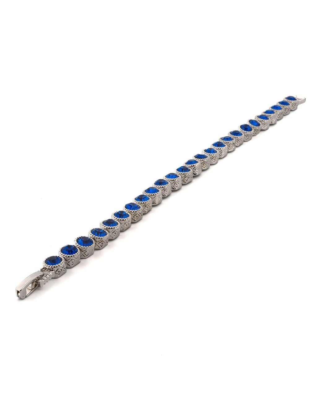 Ebru Jewelry Blue Sapphire Tennis Mystic Bracelet