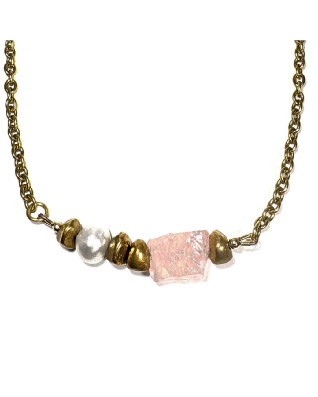 Rachel Nathan Brown Meridian: Rose Quartz Necklace