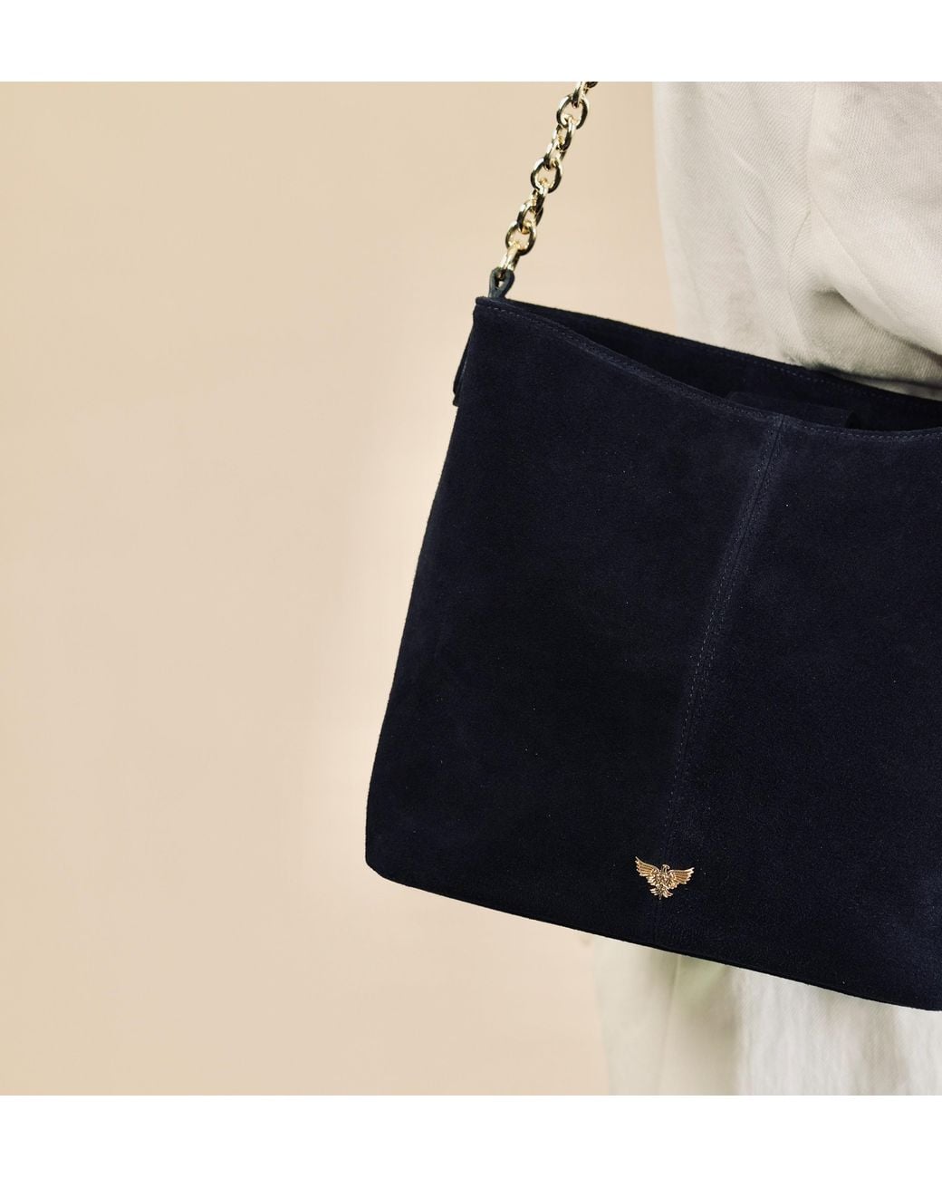 Apatchy London Black The Izzie Suede Bag