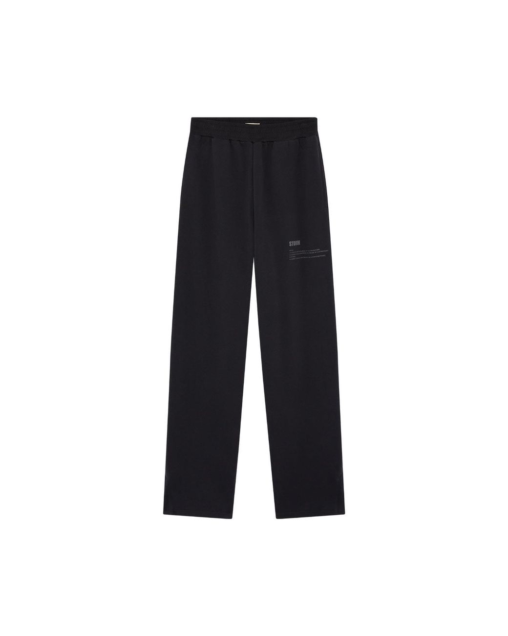 Storm Black Essential Side Slit Sweatpants Midnight for men