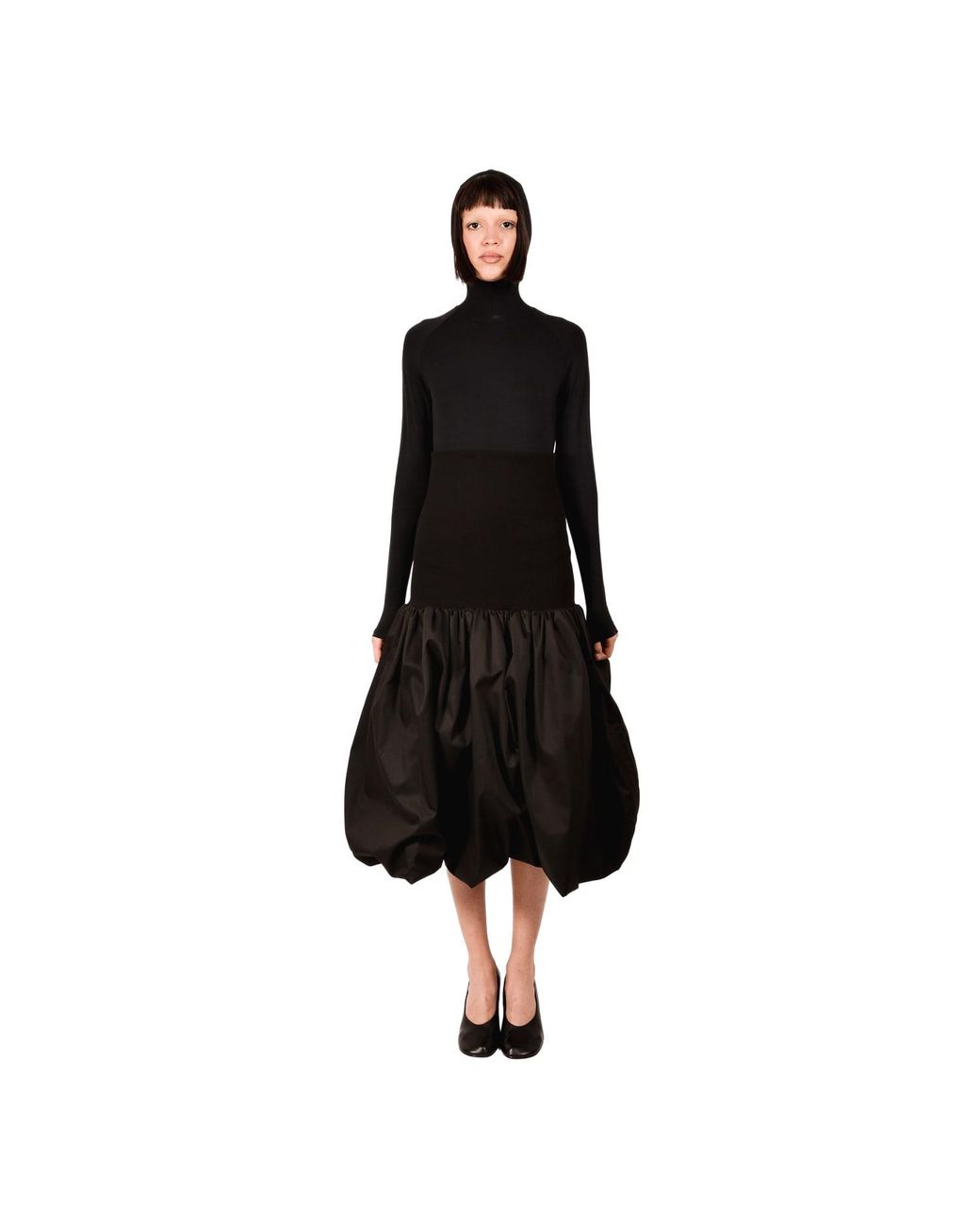 Ioana Ciolacu Black Hooded Bamboo Body