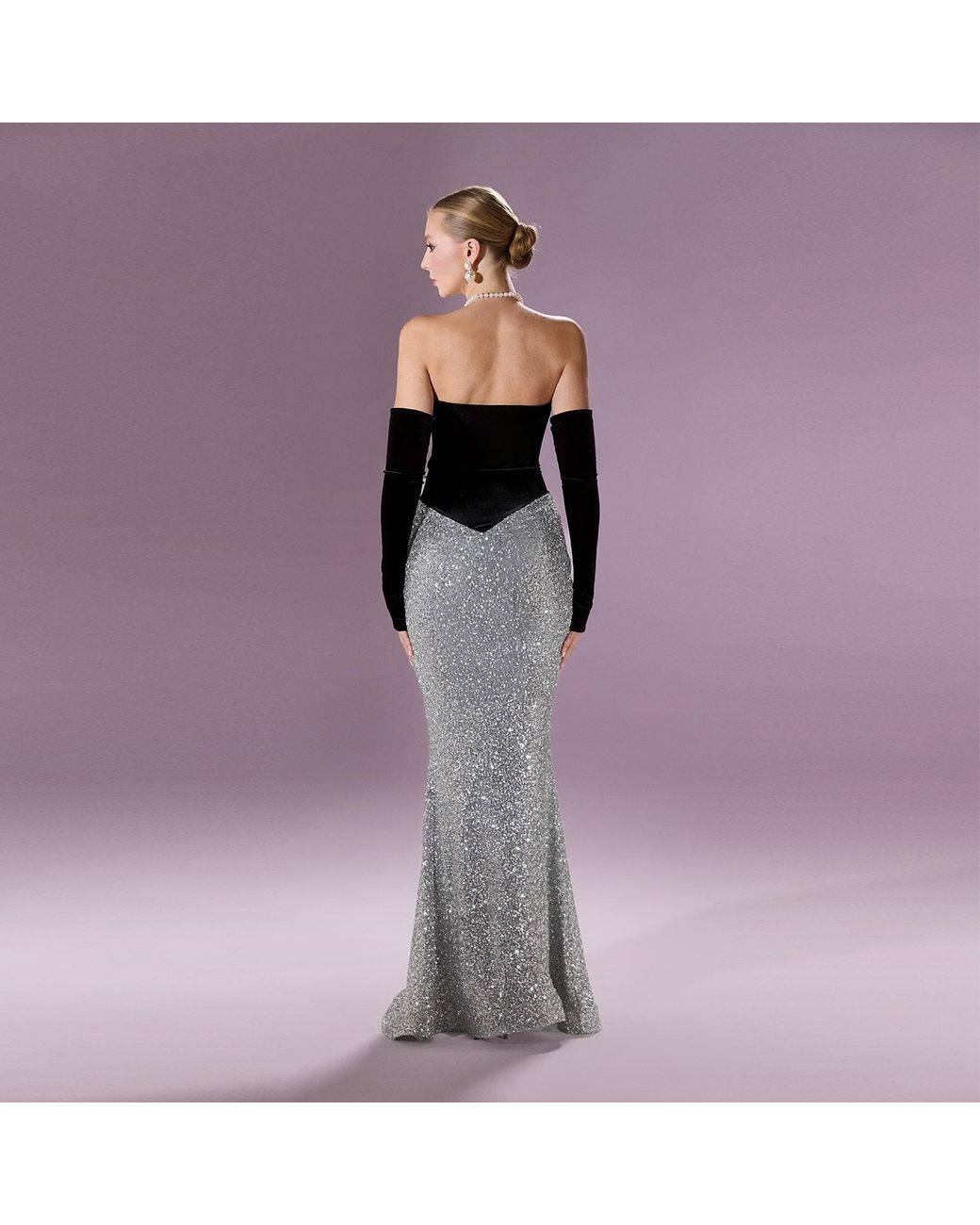 Nur Karaata Gray Splendour Icon Gown