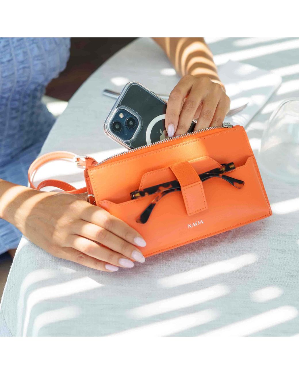 Naoa Orange Lunette+ Apple Leather Crossbody