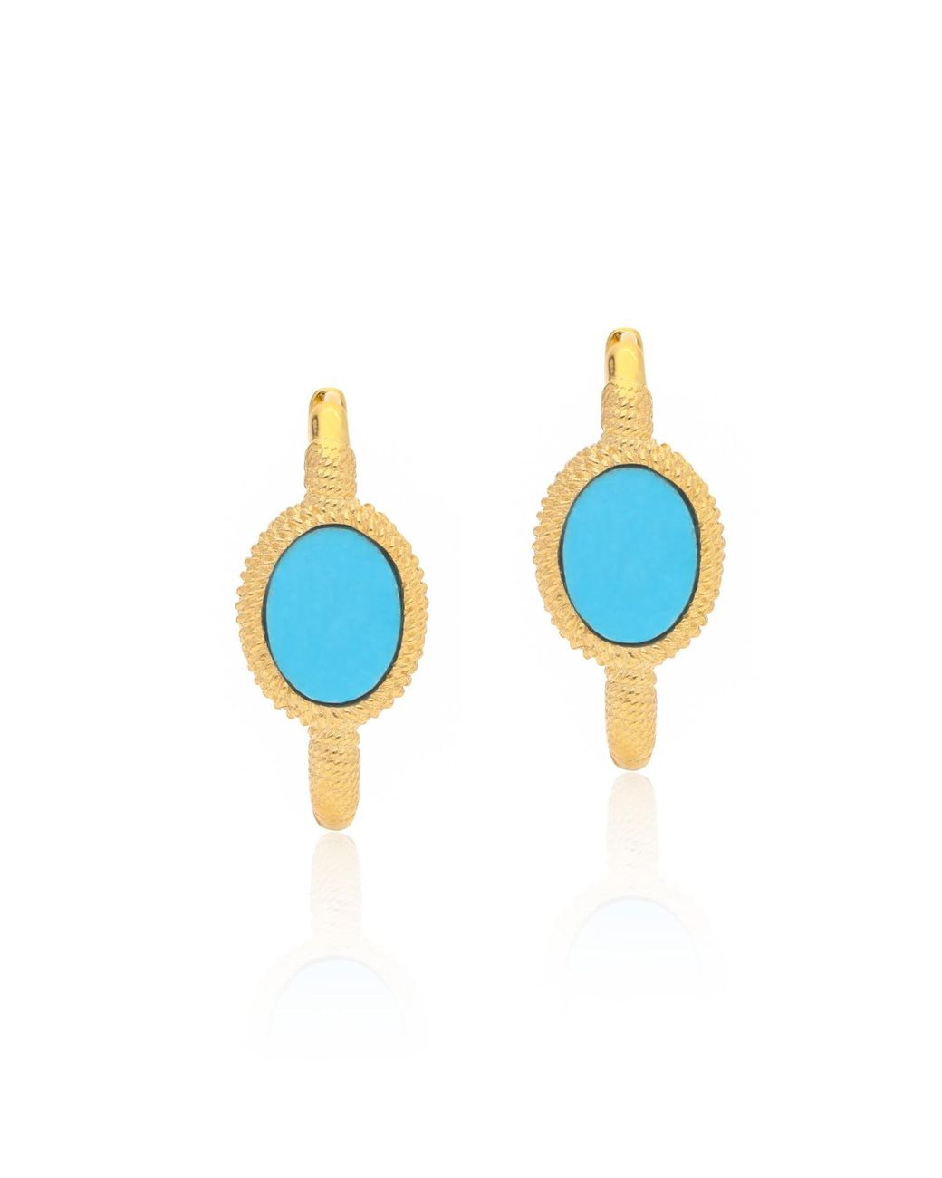 Preeti Sandhu Blue Kora Link Hoops