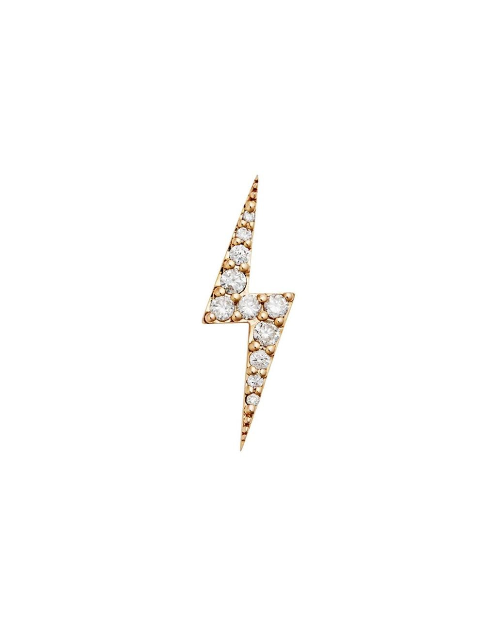Zoe & Morgan Metallic Zap Diamond Stud Single