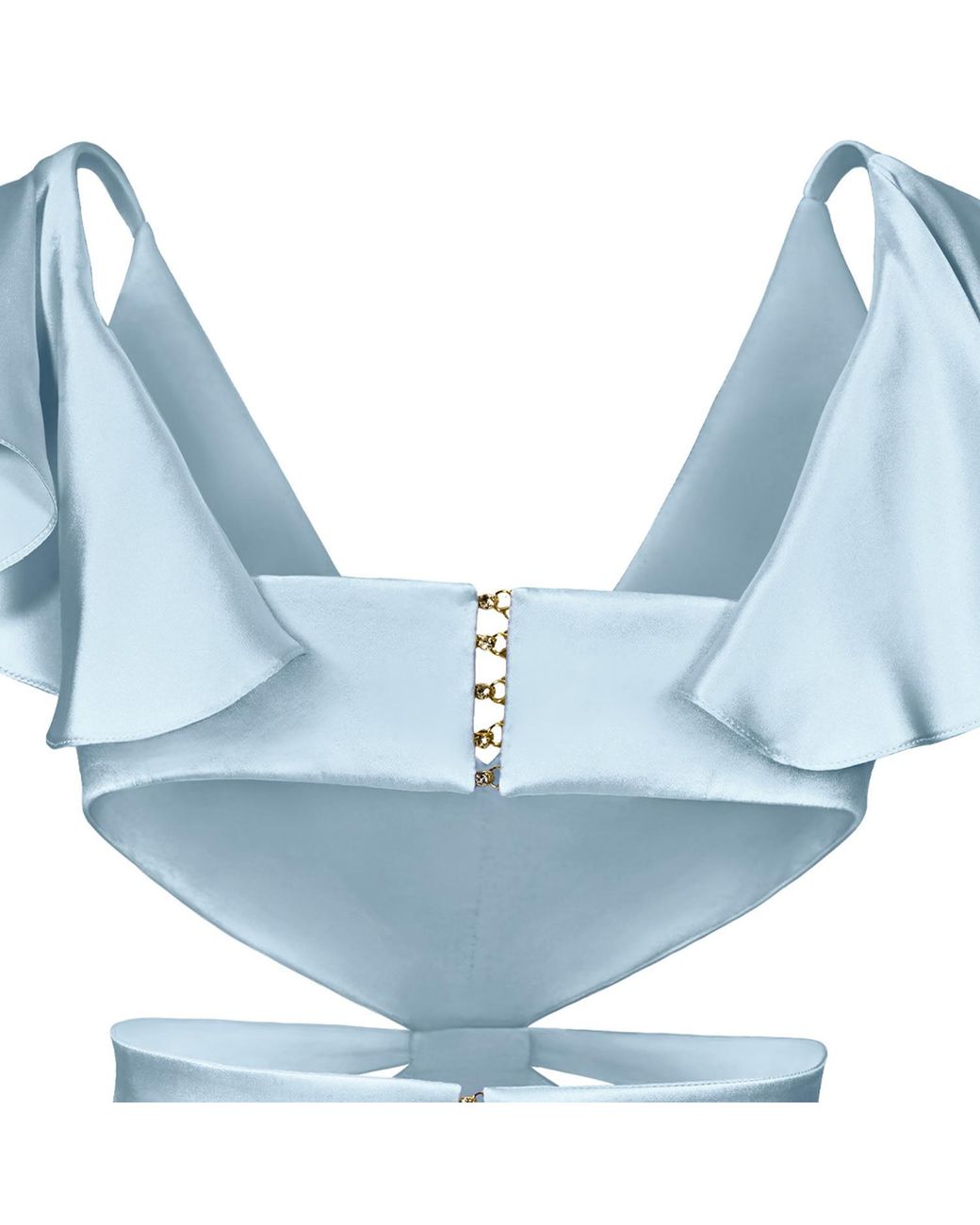 Anse Victorin Blue Angelina Silk Dress