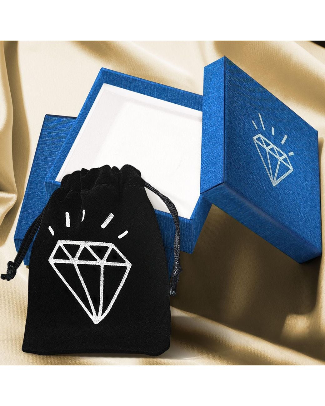 Kylie Harper Metallic Three Stone Emerald Cut Diamond Cz Statement Ring