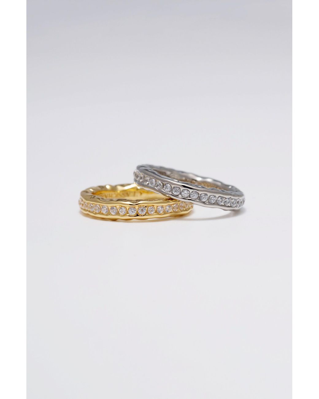Classicharms Gray Sophie Molten Eternity Stackable Ring