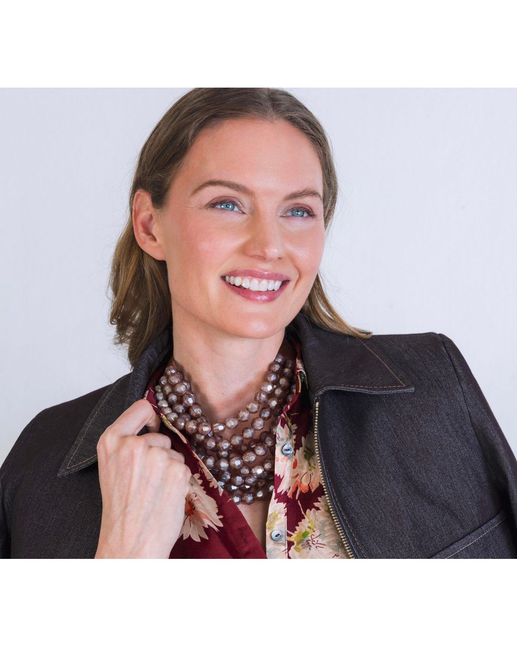 Fairchild Baldwin Brown Neutrals Bella Greige Necklace