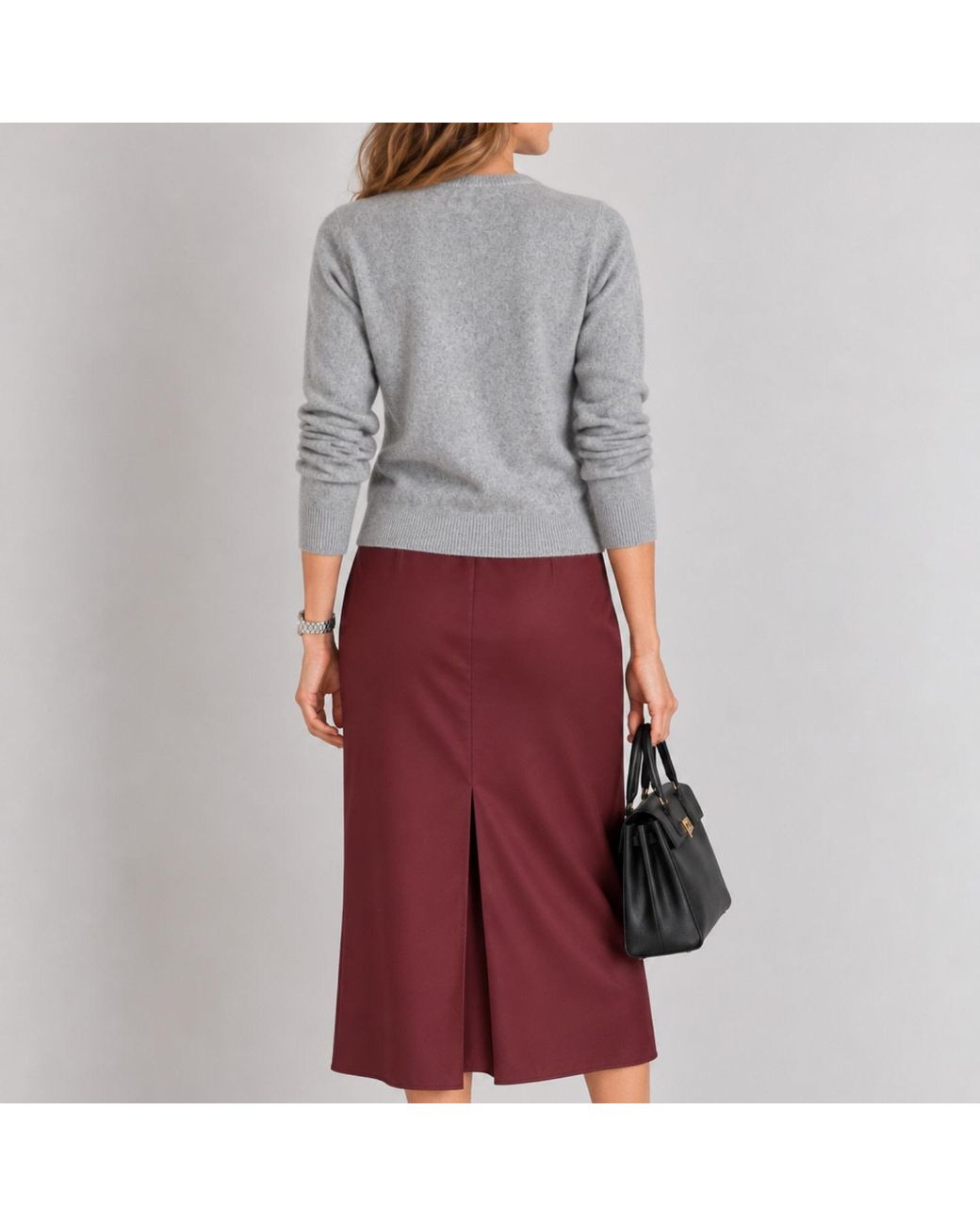 Nuvv Collection Blue Fine Knit Cardigan With Buttons Wool & Cashmere Blend Italian Yarn