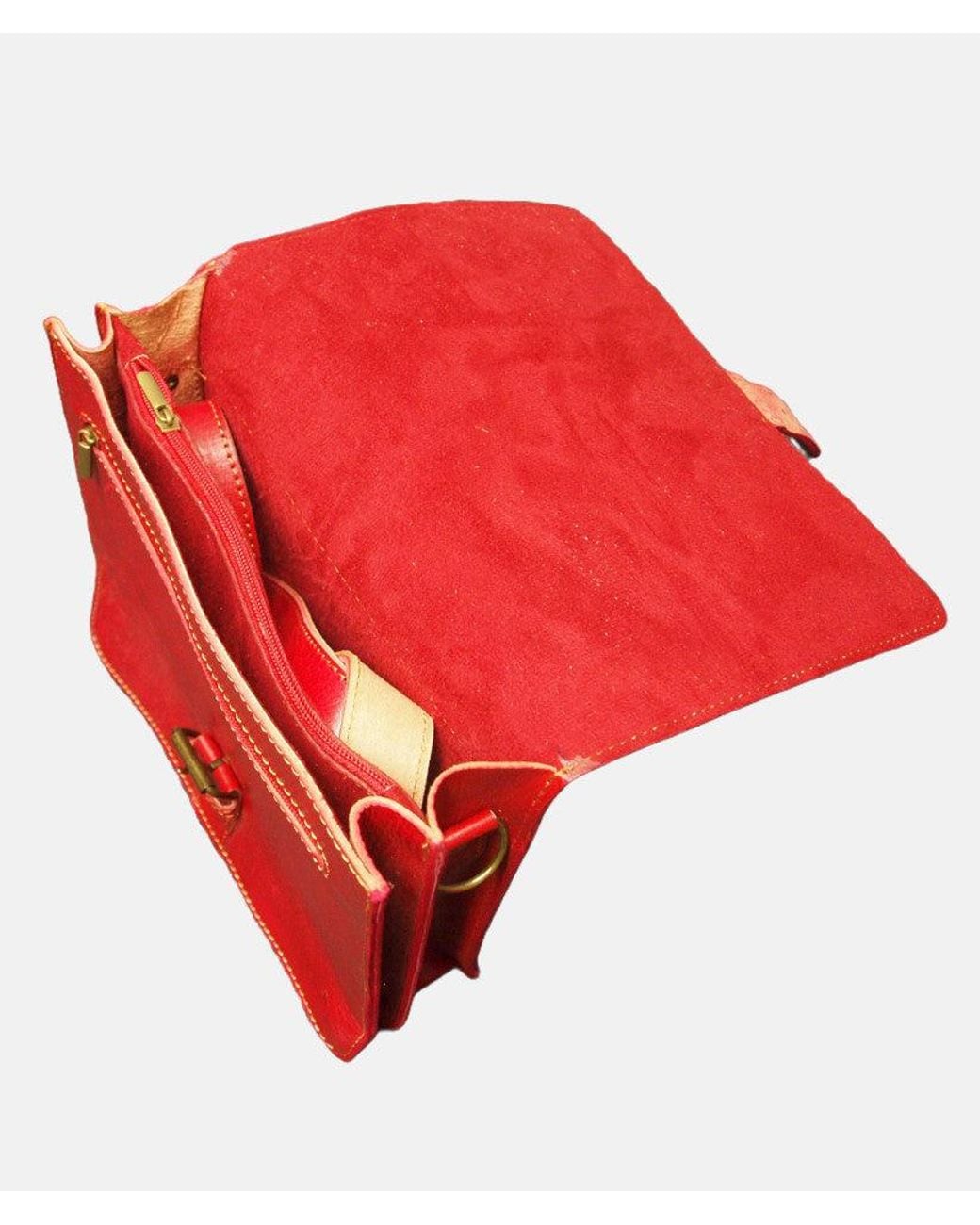 Berber Leather Red The Casablanca Mini Satchel