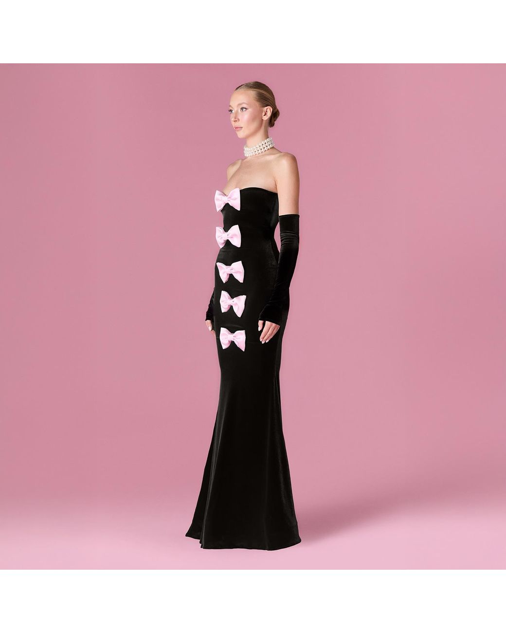 Nur Karaata Black Delphine Gown