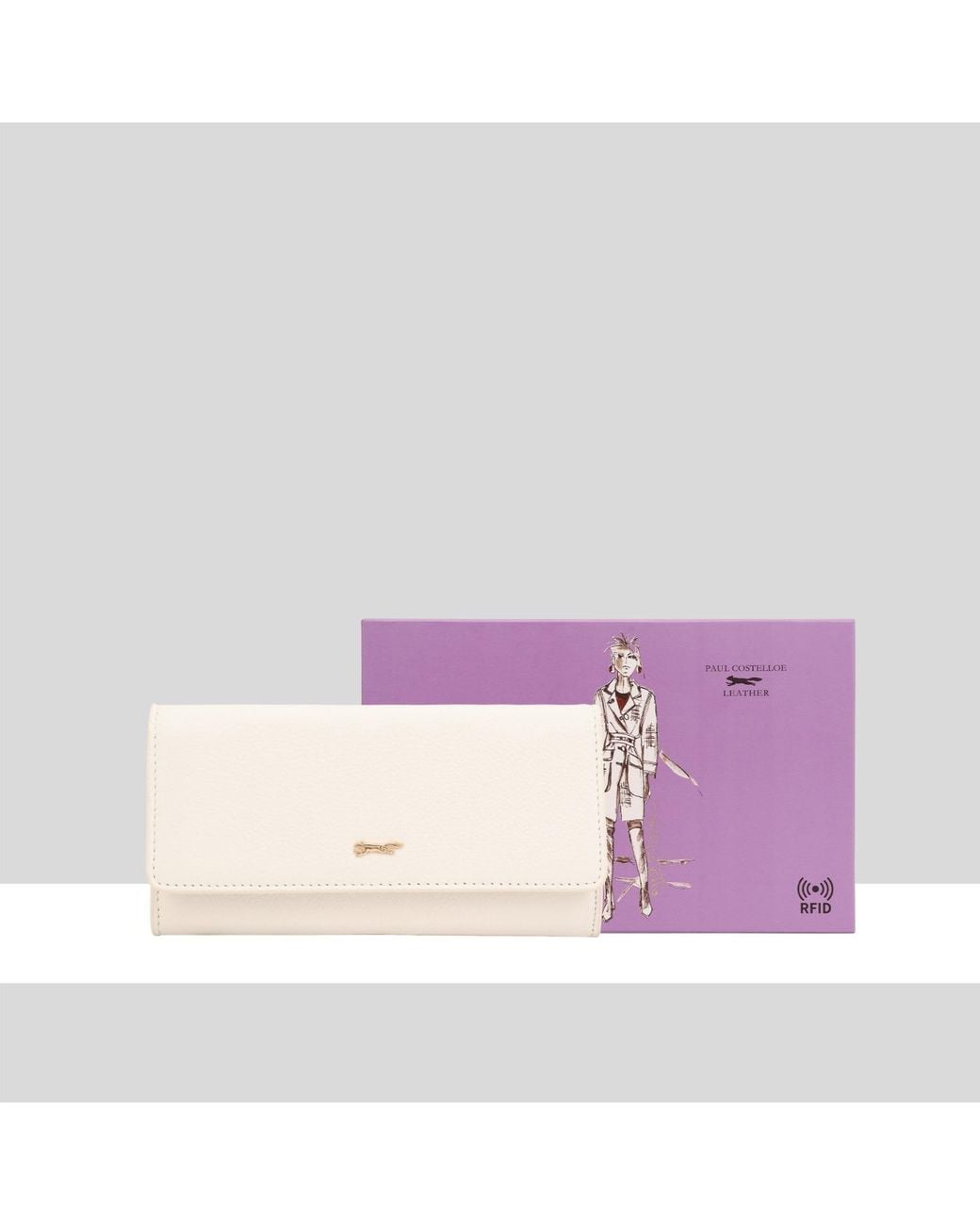 Paul Costelloe Yellow Accra Leather Wallet Purse