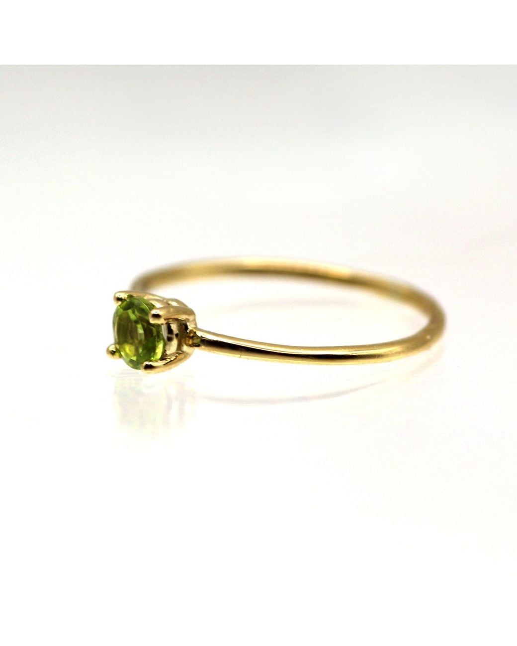 VicStoneNYC Fine Jewelry Metallic August Birthstone Peridot Ring