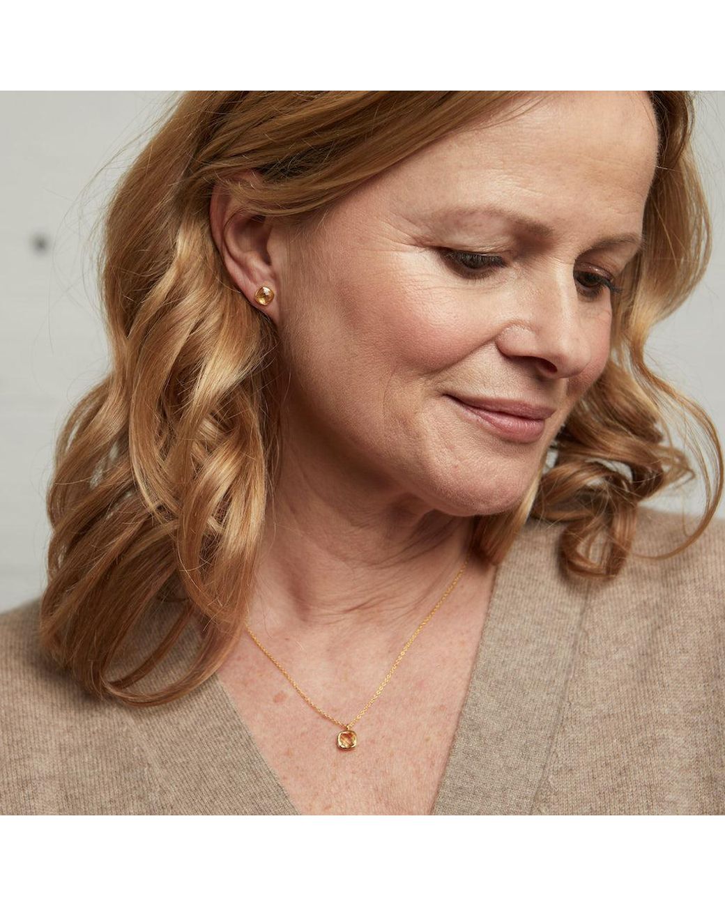 Auree Jewellery Metallic Brooklyn Citrine & Vermeil Necklace