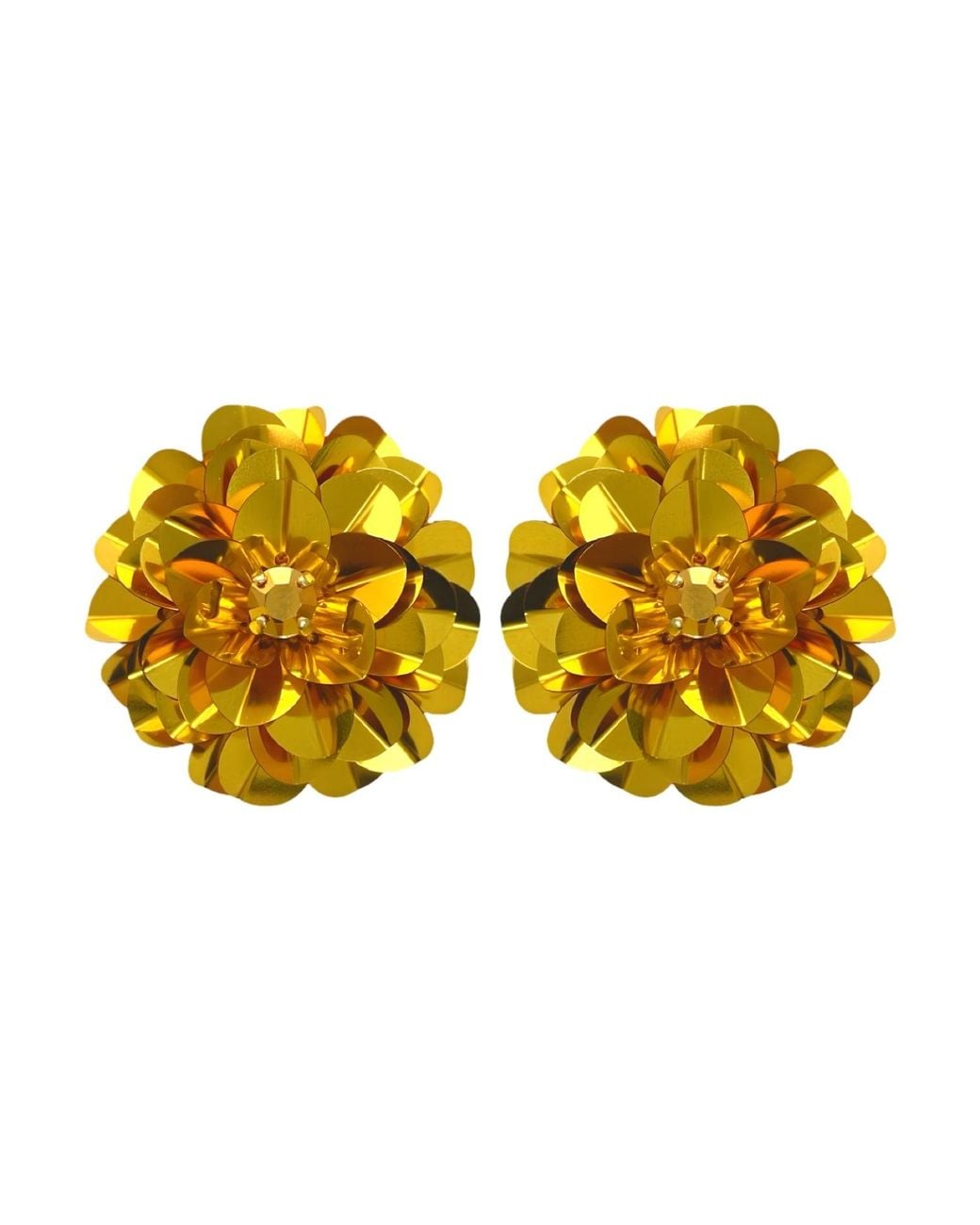 PINAR OZEVLAT Yellow Metallic Blossoms
