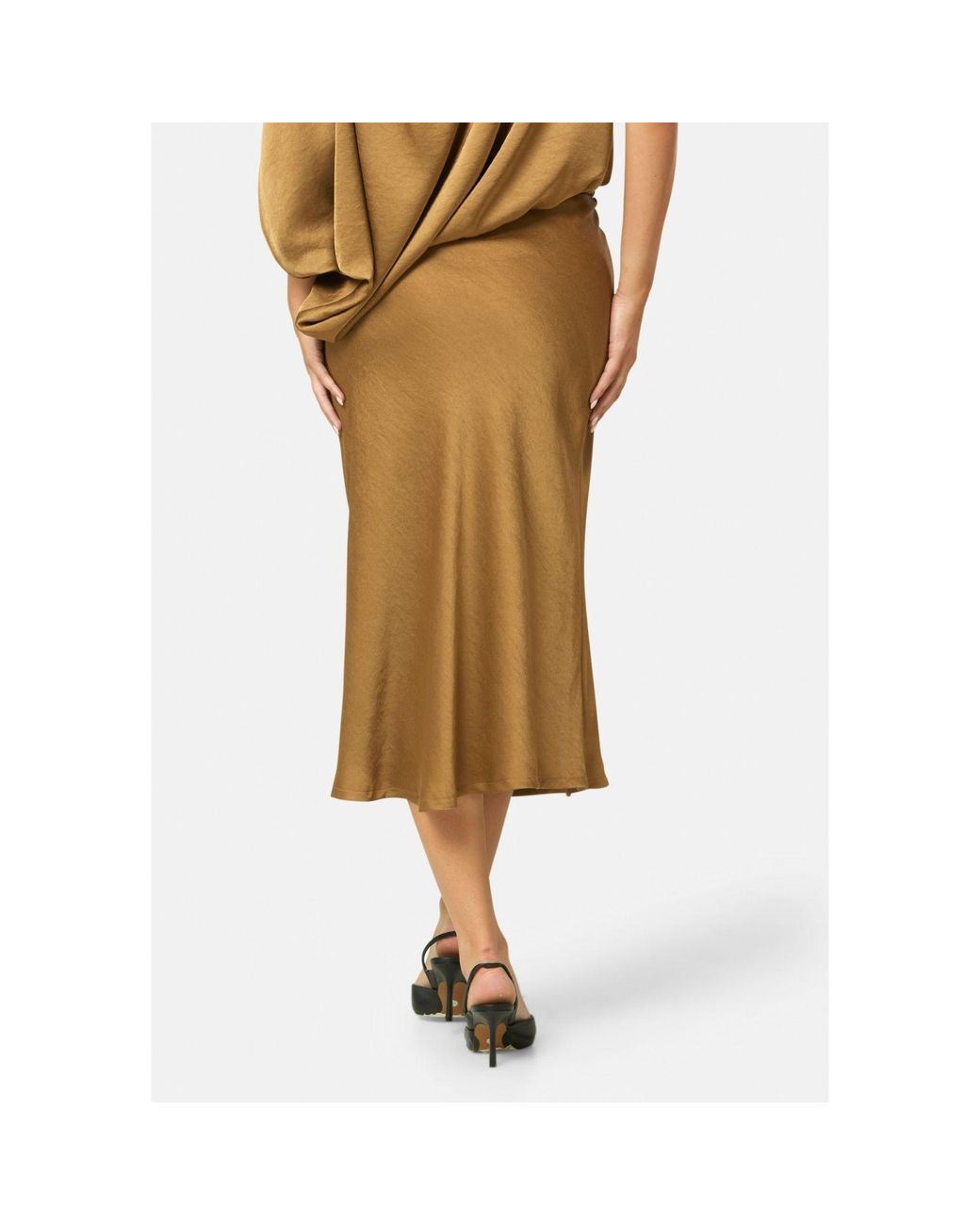 Helen Mcalinden Brown Peyton Antique Brass Skirt