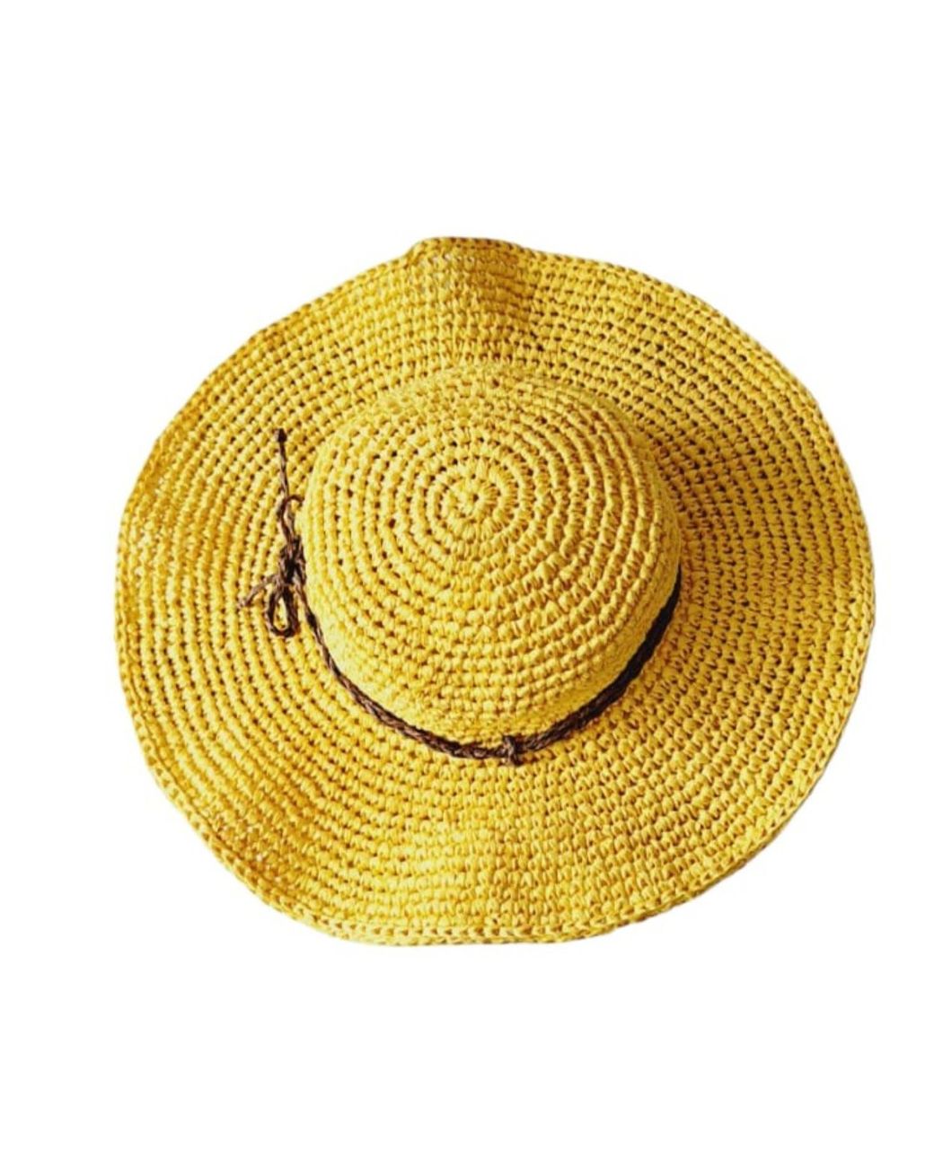Springmoonatelier Metallic Handmade Raffia Summer Hat Stylish And Adjustable