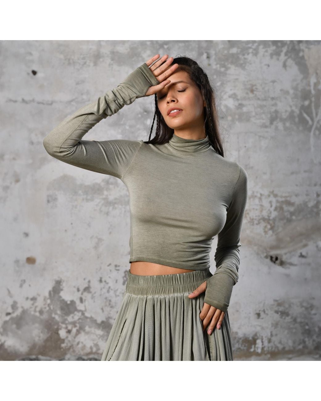 Zhenabia Green Na Body Khaki