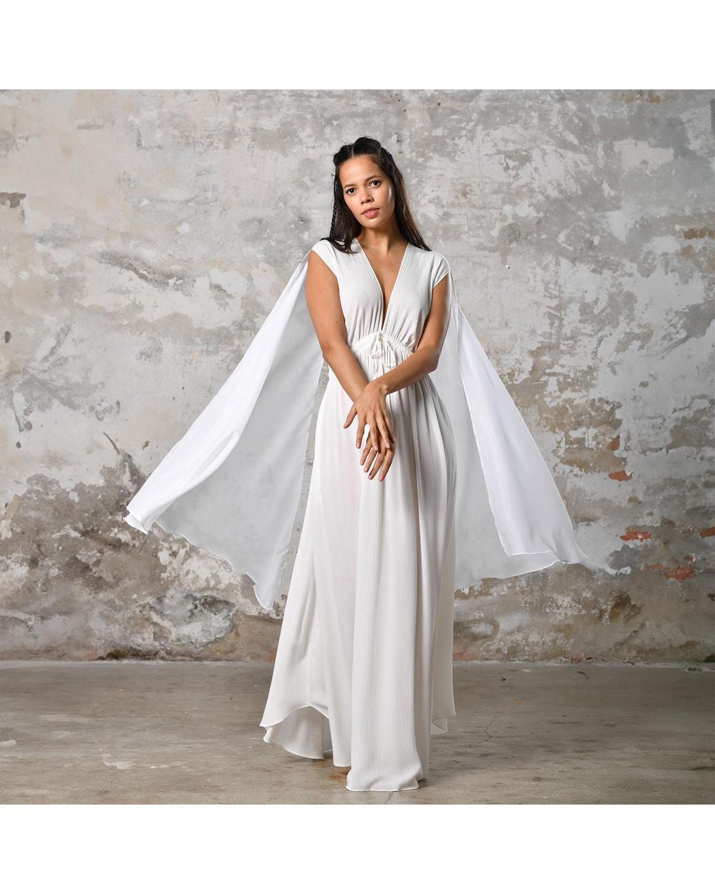 Zhenabia White Fairy Dress