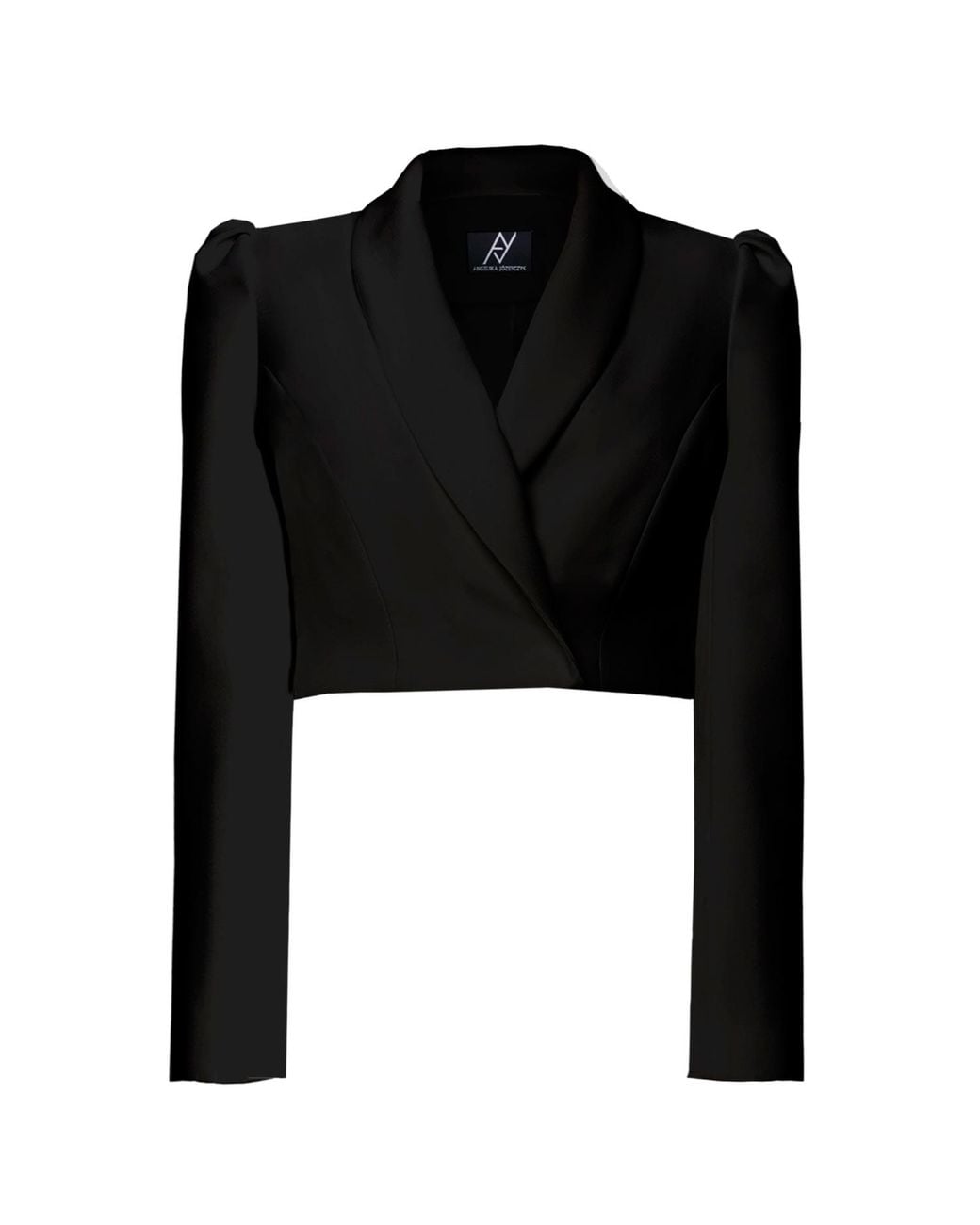 Angelika Jozefczyk Black Cropped Blazer Sanremo