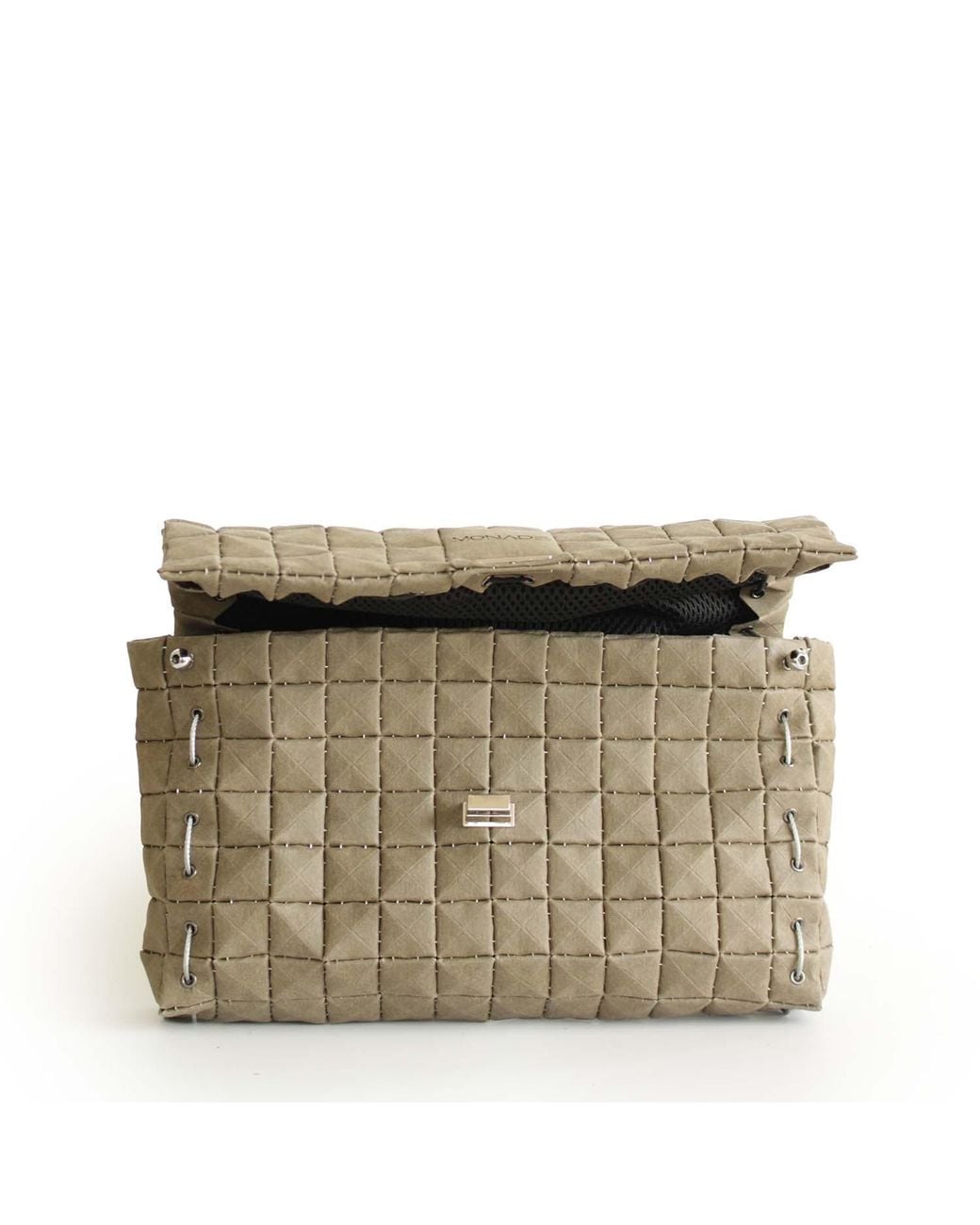 Monade Metallic Clutch Bag Matte Taiga