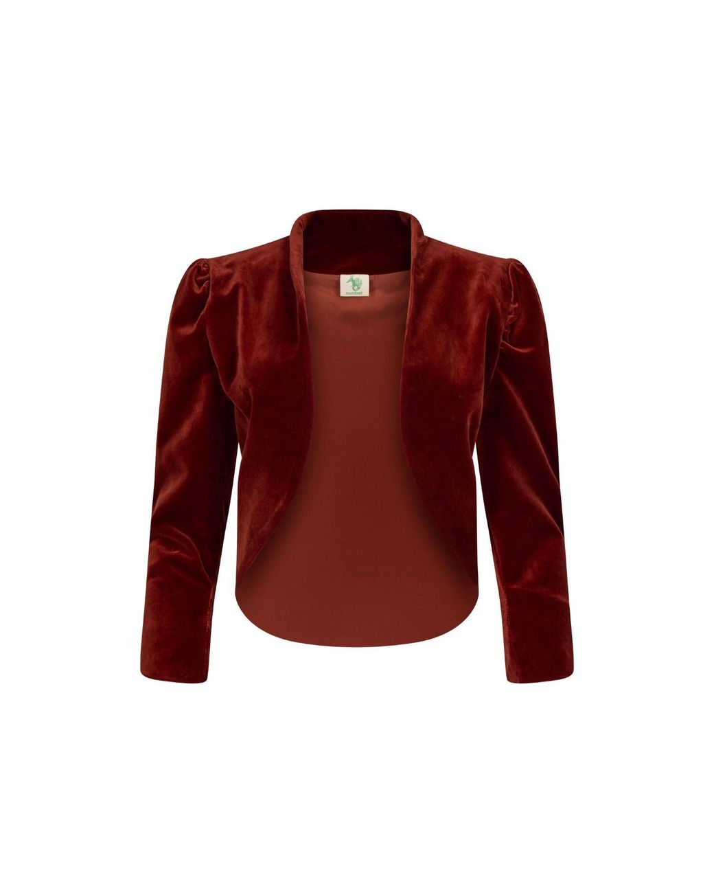 NUMBAT Red Eliza Velvet Bolero Coat - Wine