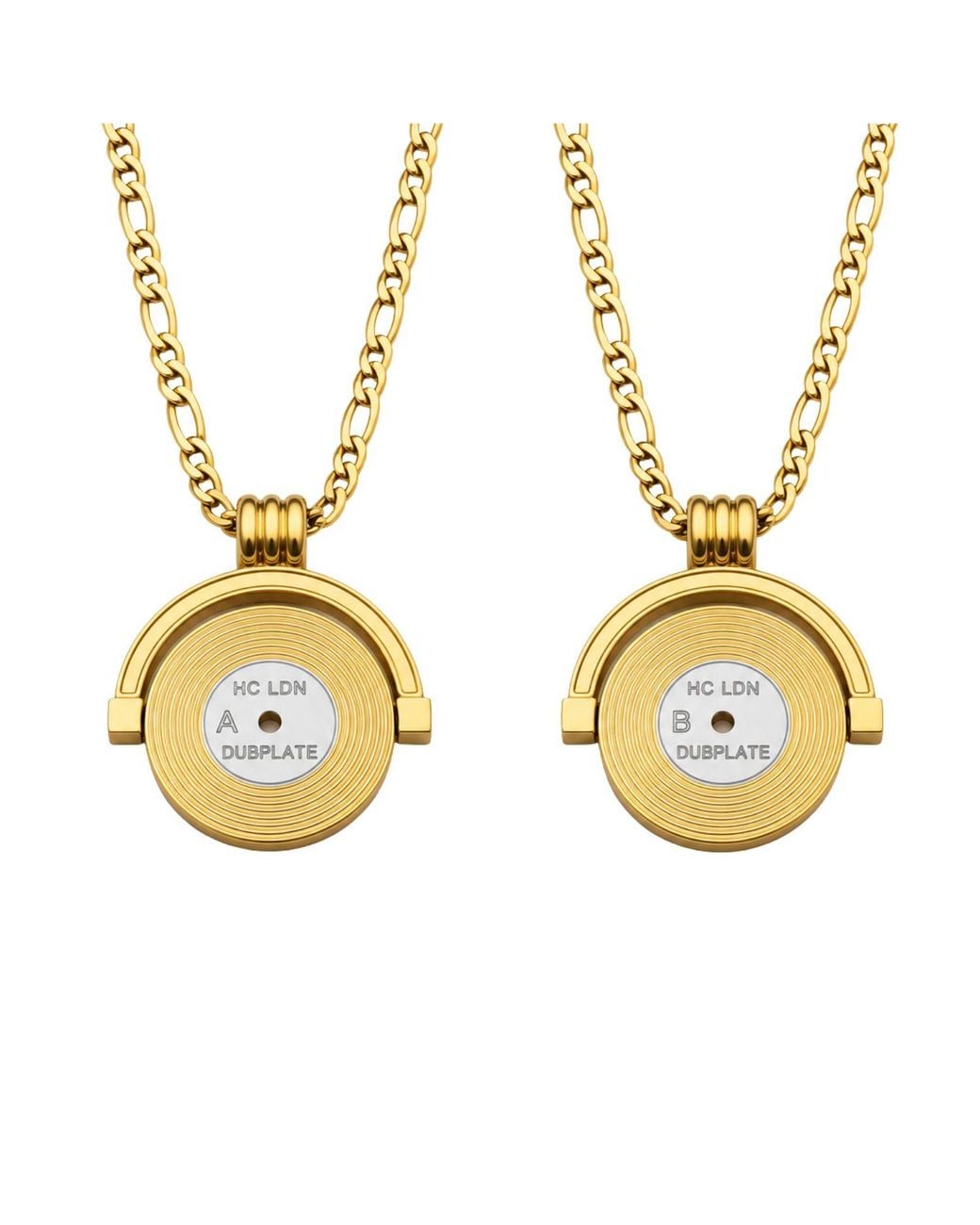Hoops + Chains LDN Metallic Vinyl Record Spinner Chain