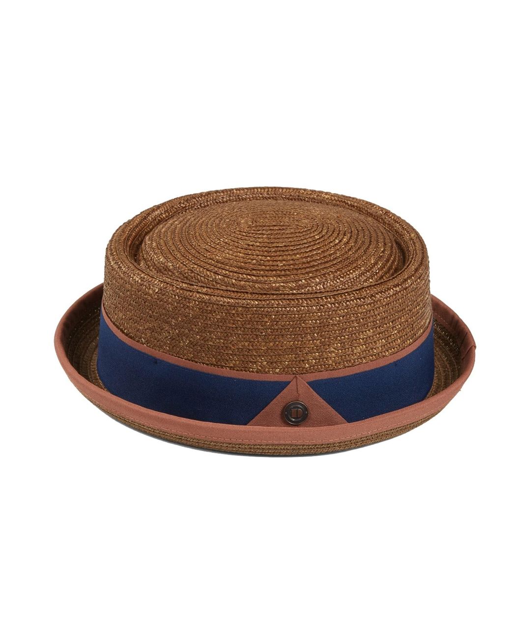 Dasmarca Hats Brown Dasmarca Oscar Summer Telescope Crown Lightweight Wheat Grass Breathable Mod Porkpie Hat for men