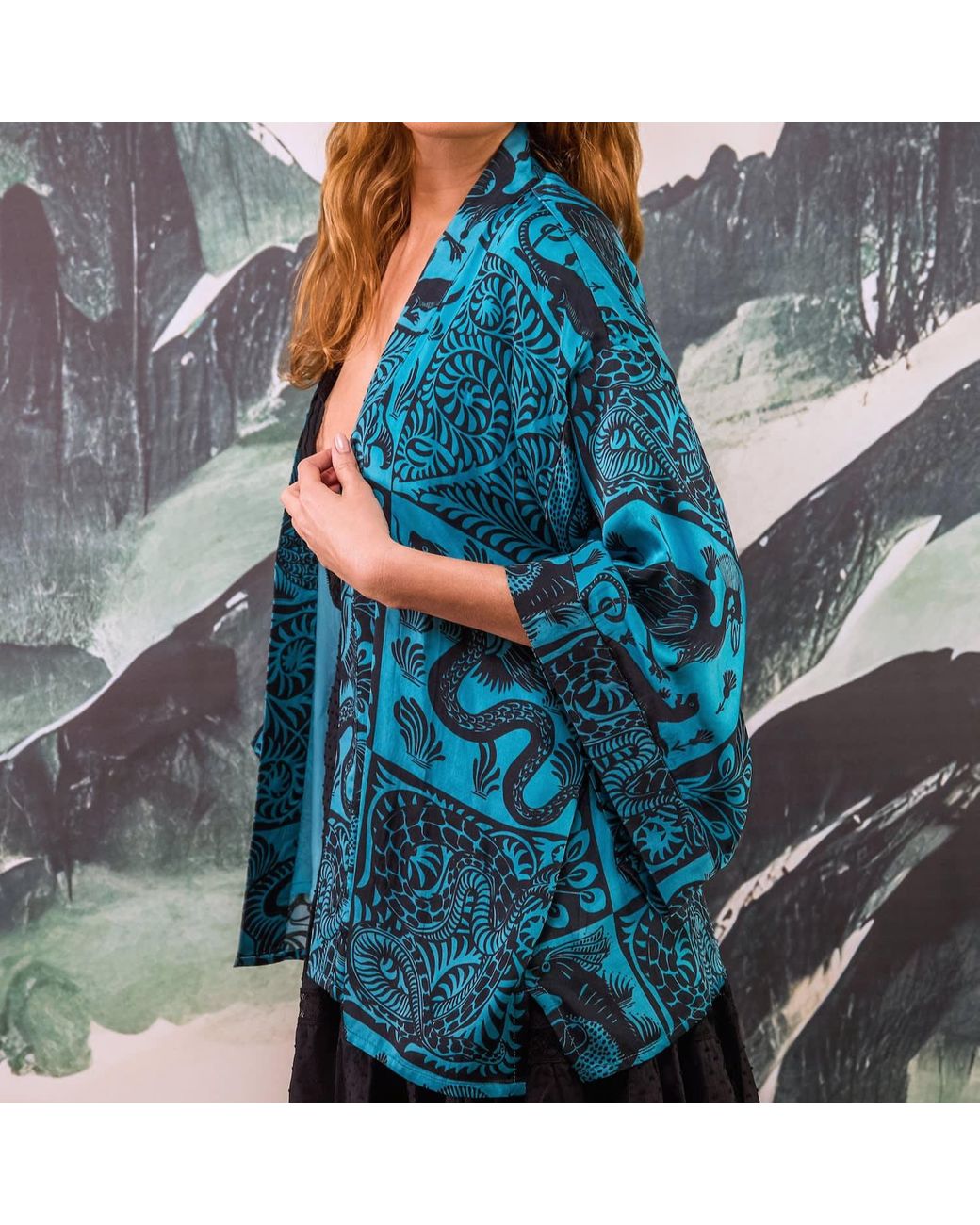 Artemis Muse Blue Birds & Beasts & Short Kimono