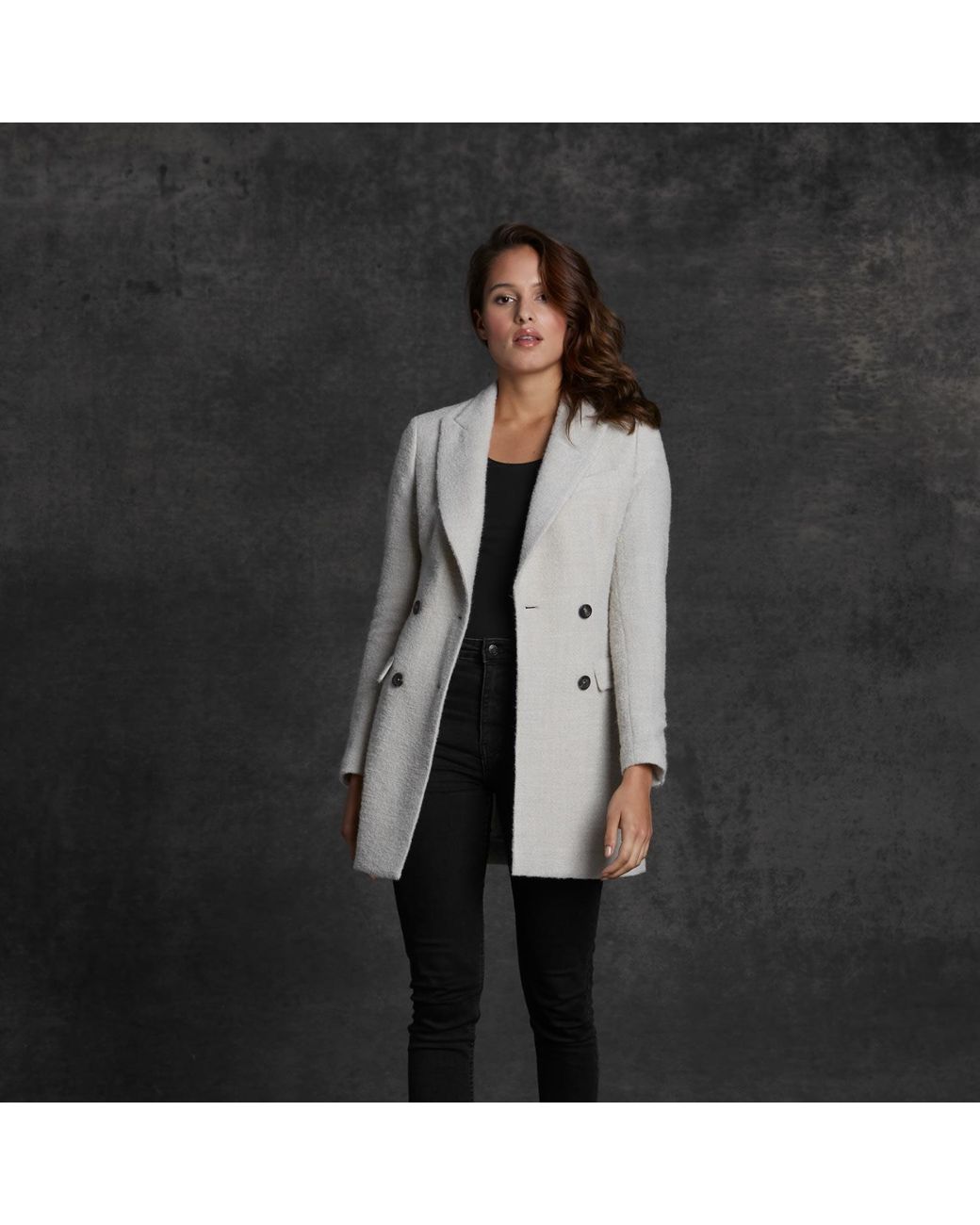 Vulto White Alpaca Silk Jacket