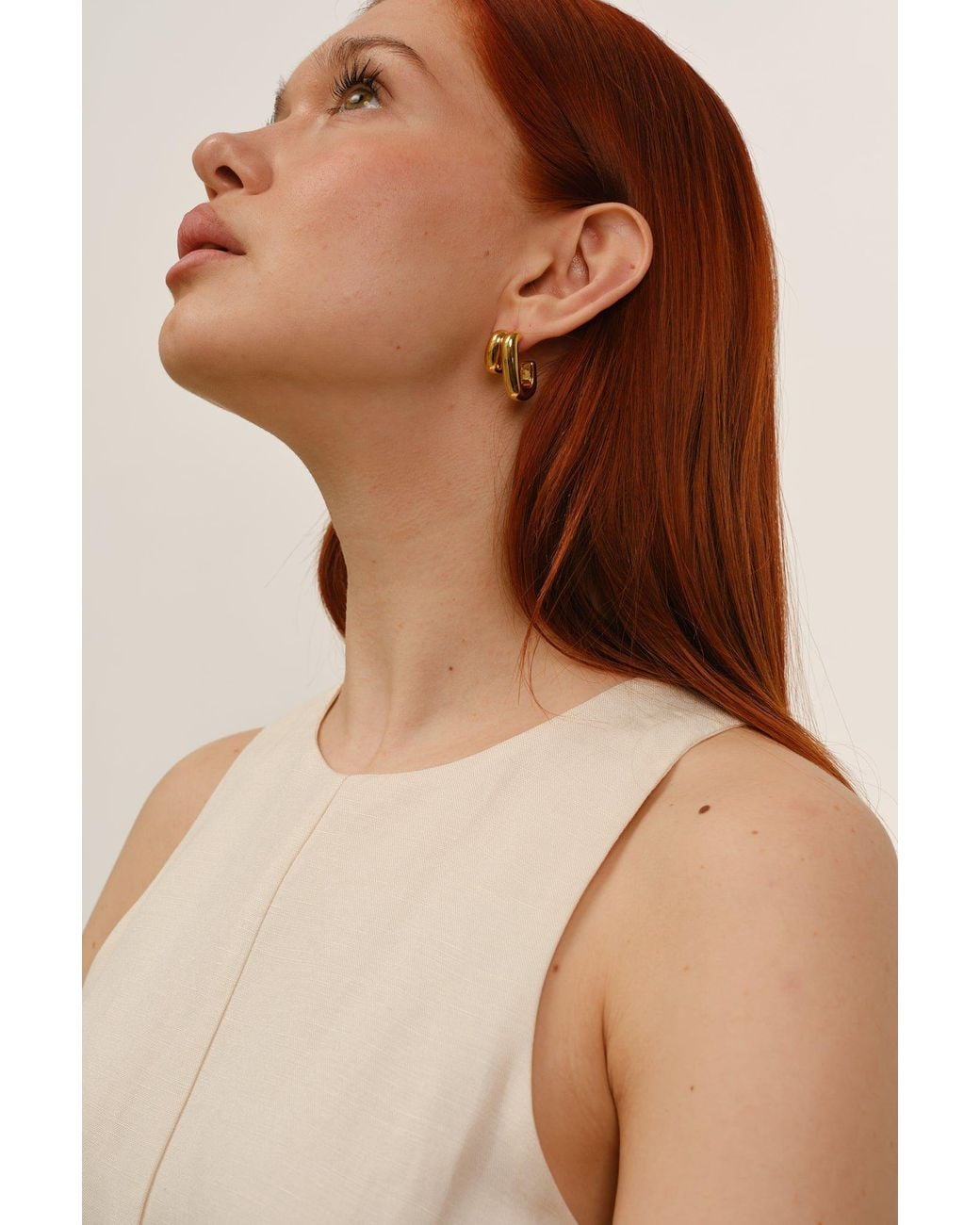 Zynnia Collective Metallic Illusion Hoops